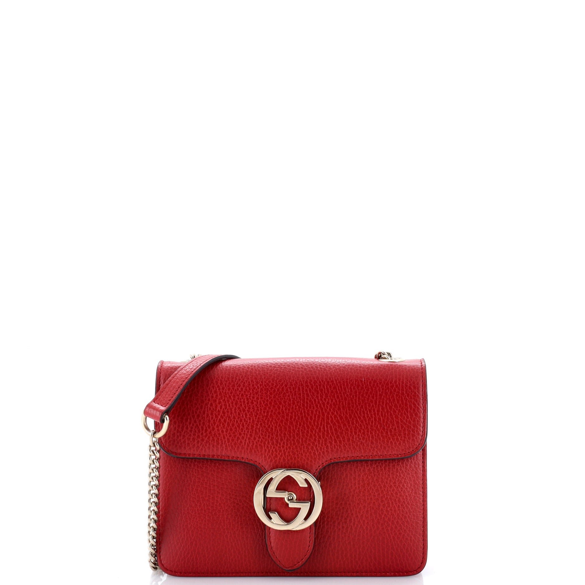 Interlocking Shoulder Bag Leather Small