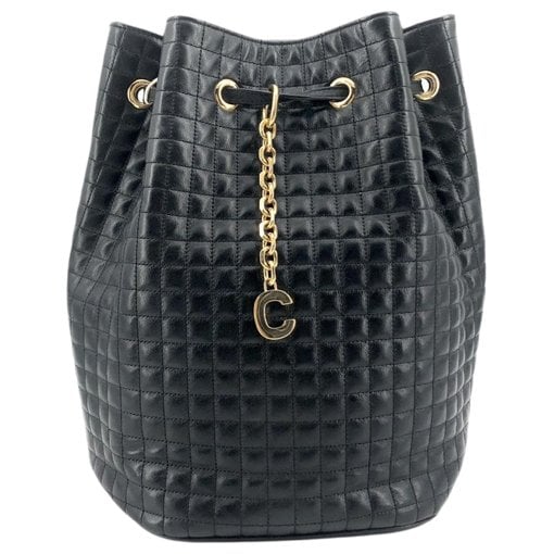 Charm leather backpack