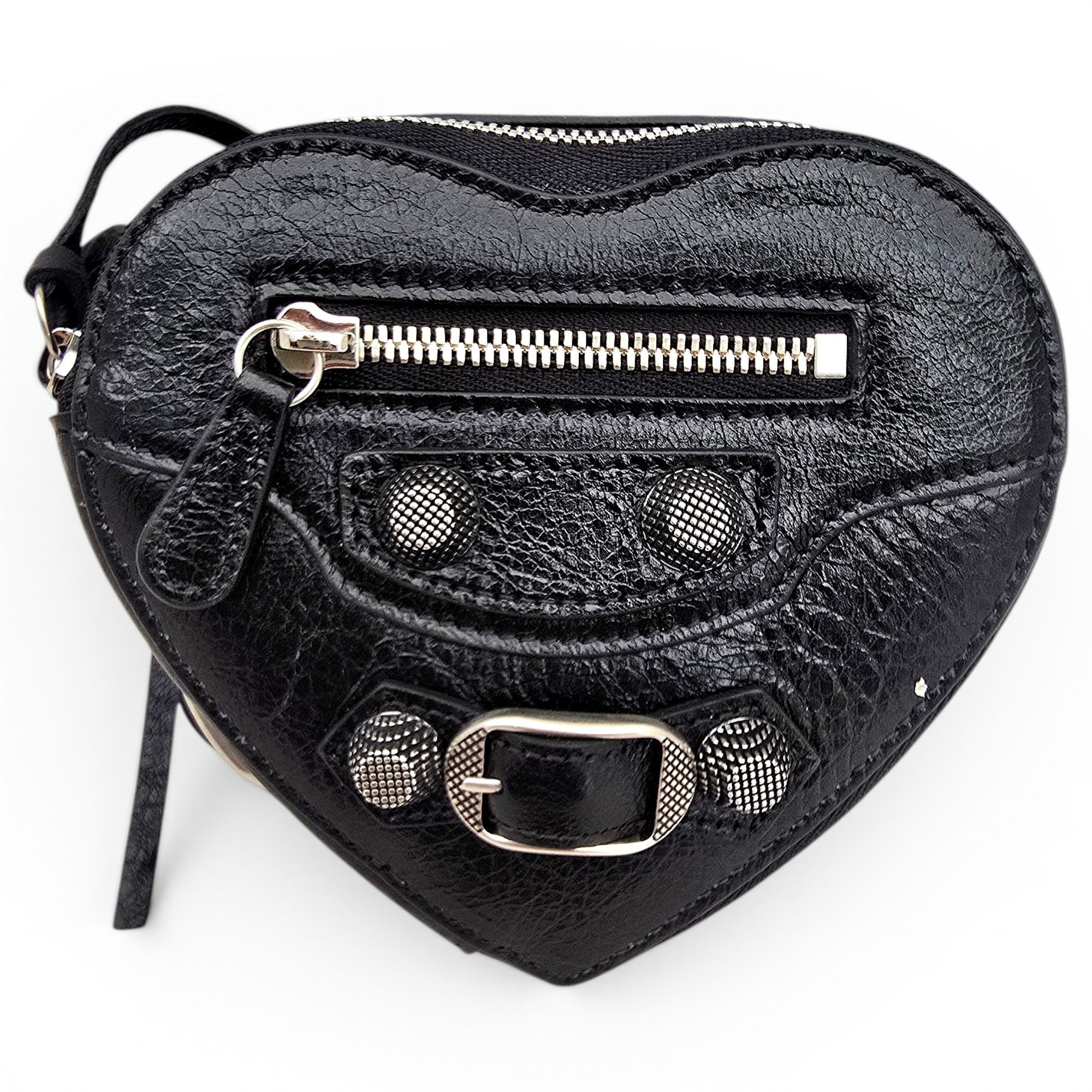Leather clutch bag