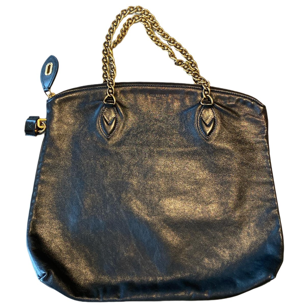 Lockit leather tote