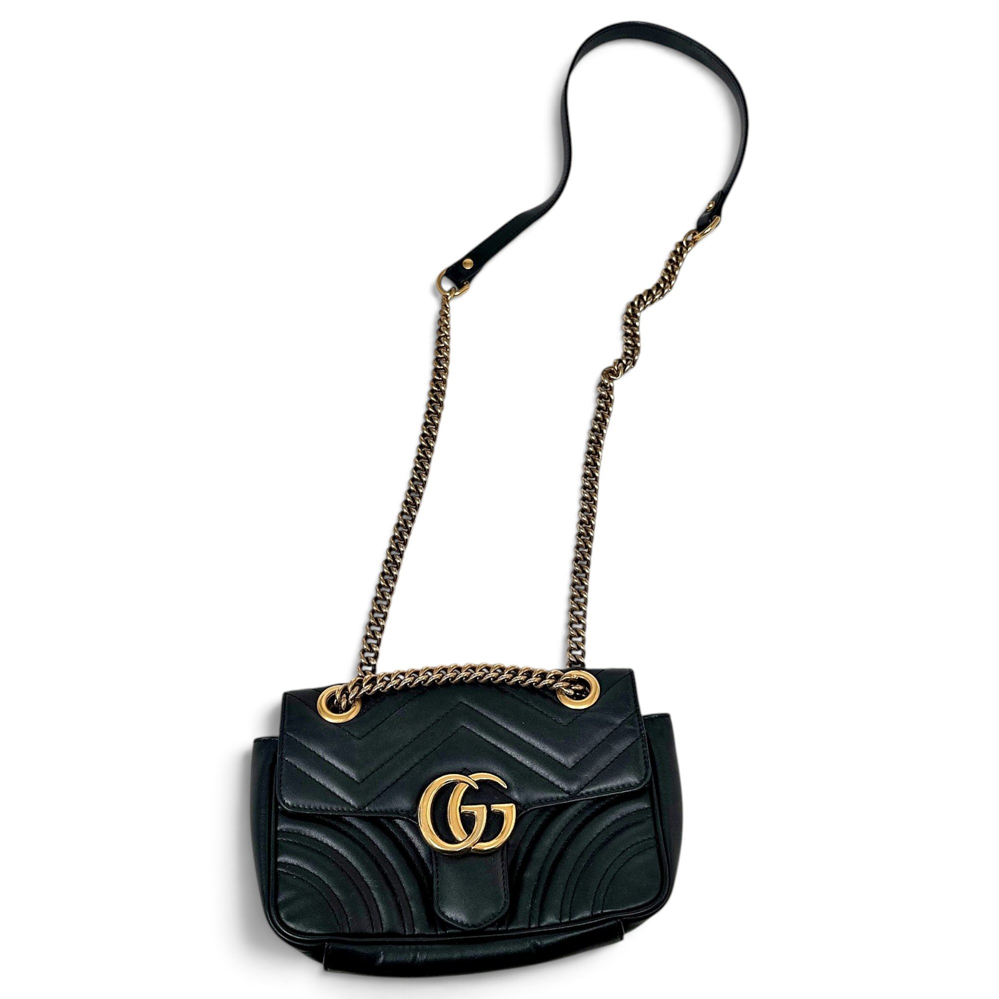 GG Marmont Chain Flap leather handbag