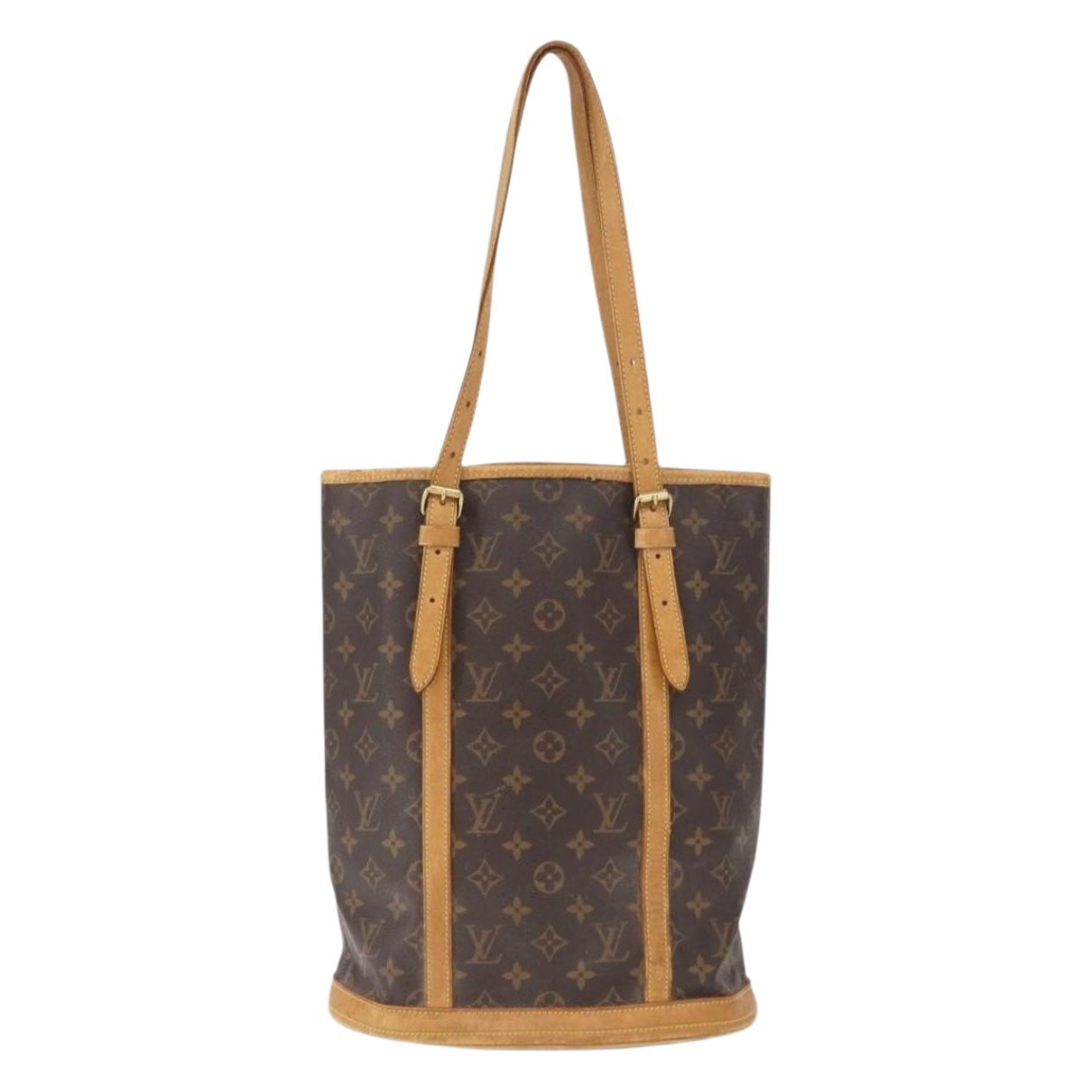 Bucket leather handbag