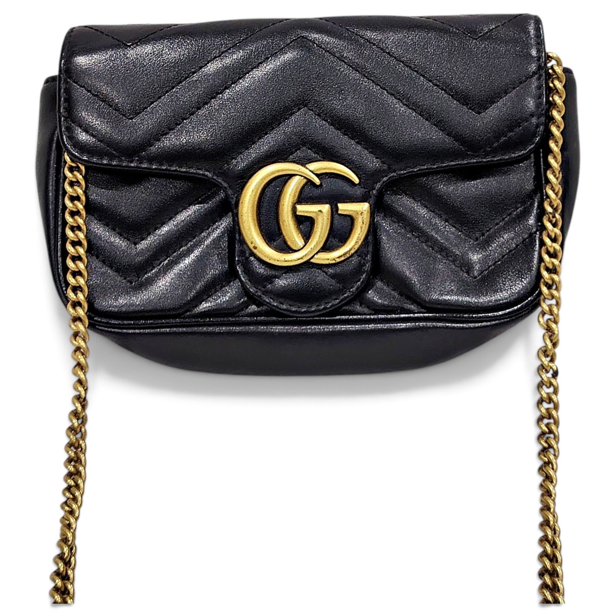 GG Marmont Flap leather handbag
