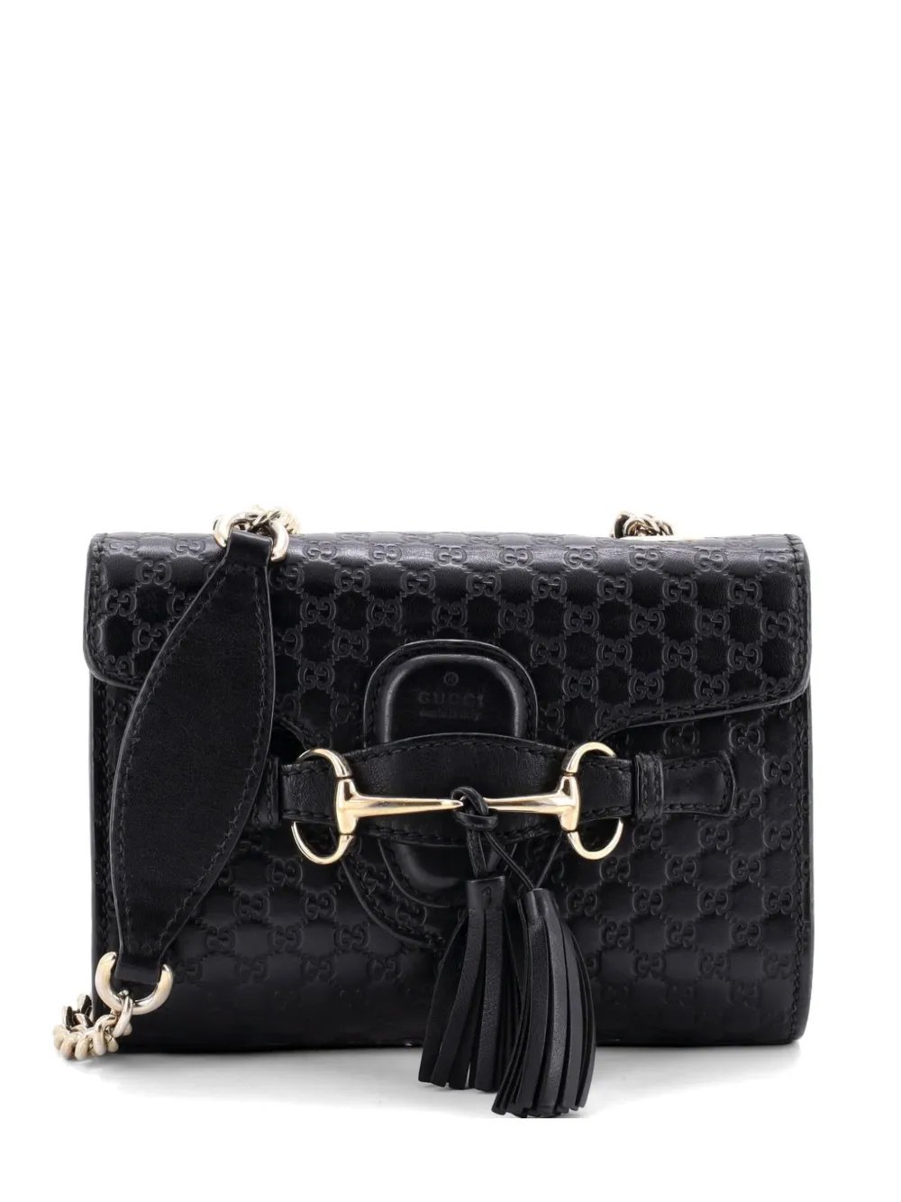 Emily Chain Flap Bag Microguccissima Leather Mini shoulder bag