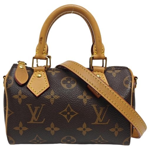 Nano Speedy / Mini HL leather handbag
