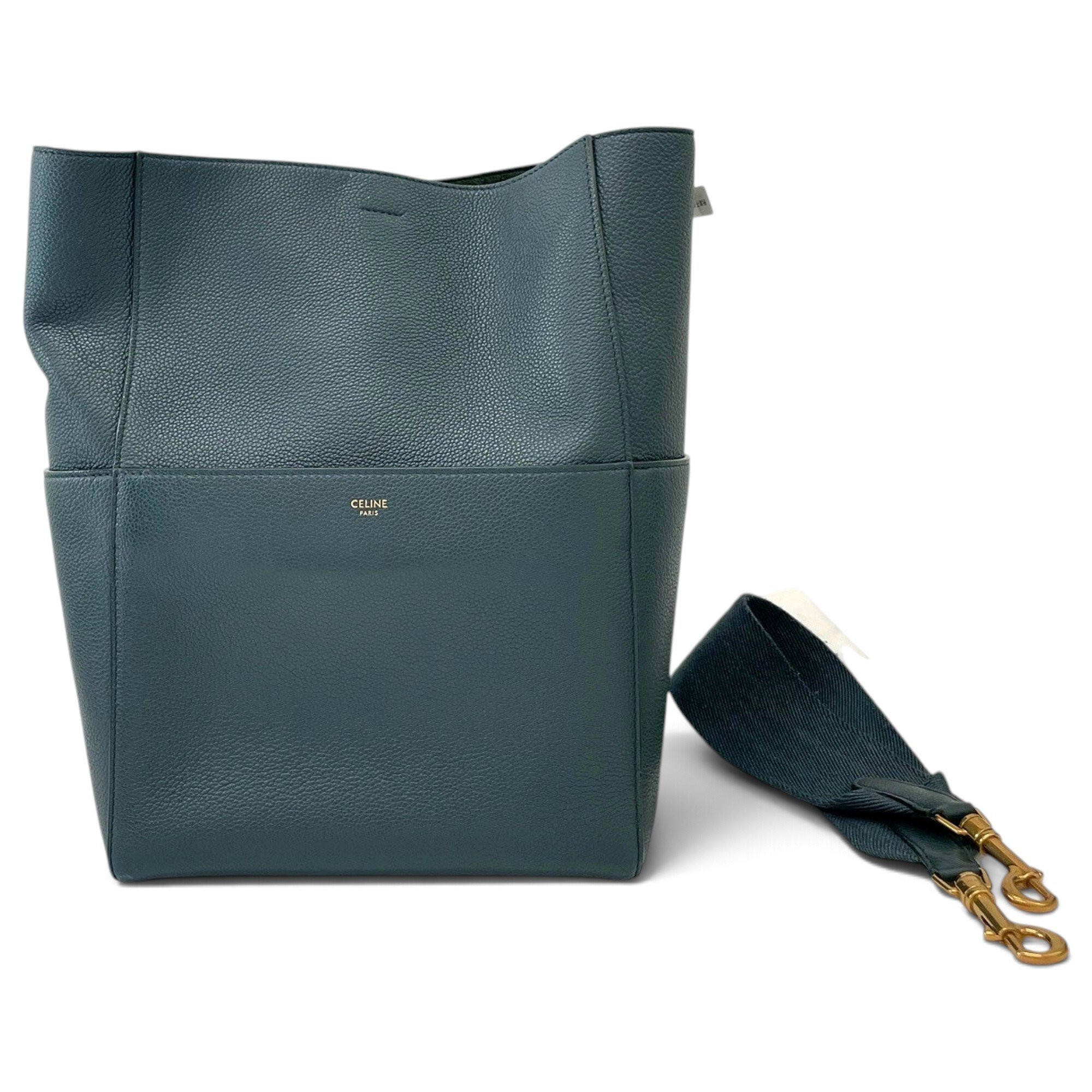 Seau Sangle leather handbag