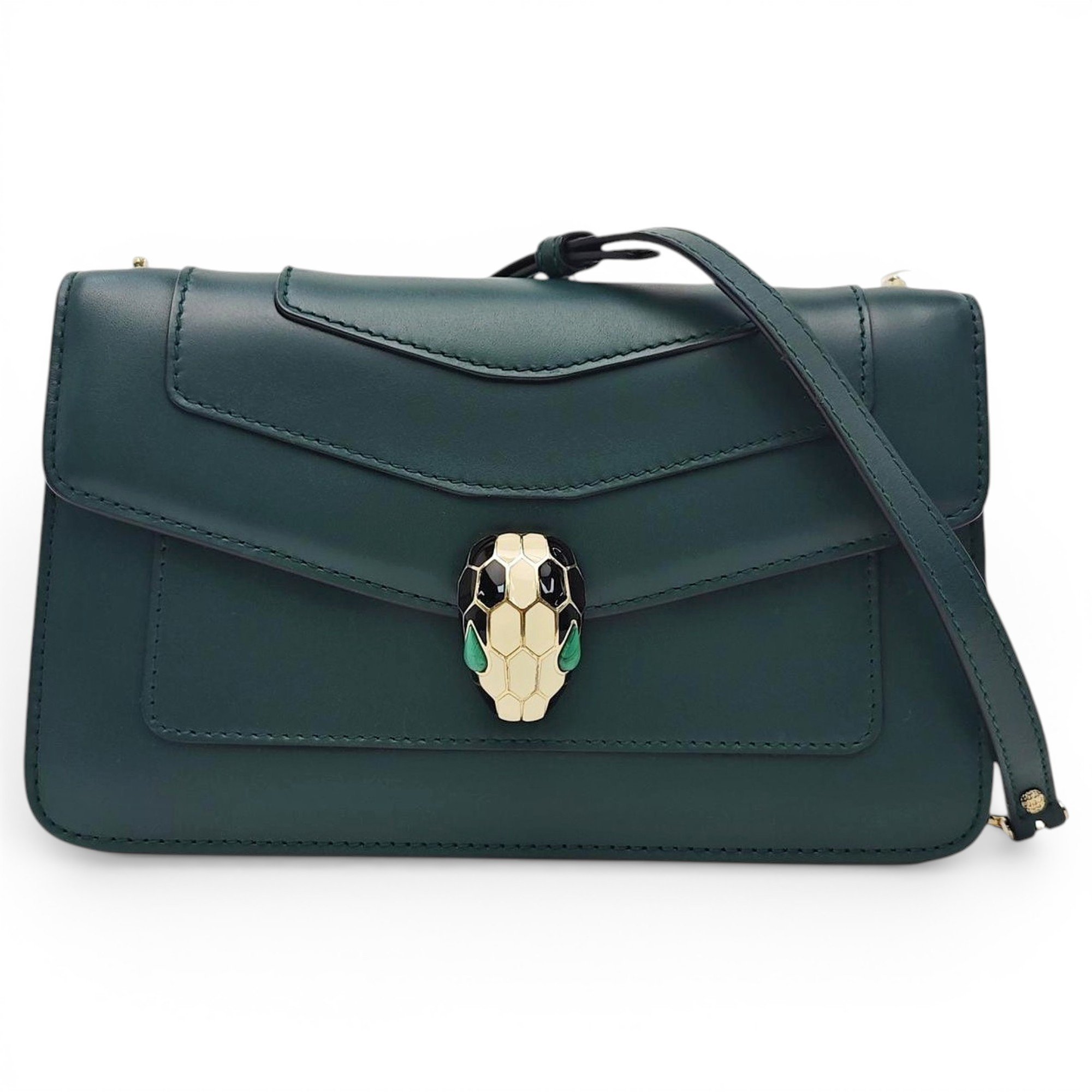 Bvlgari Serpenti leather handbag