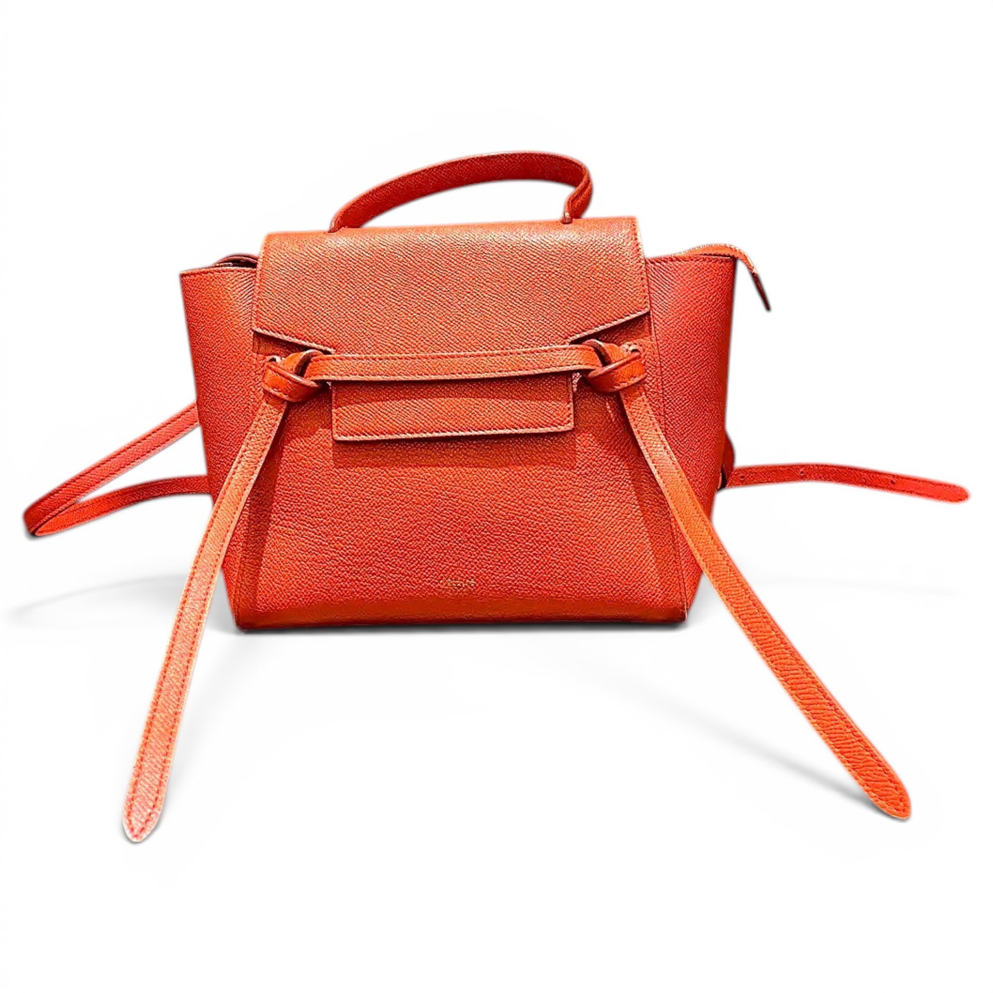 Belt leather handbag