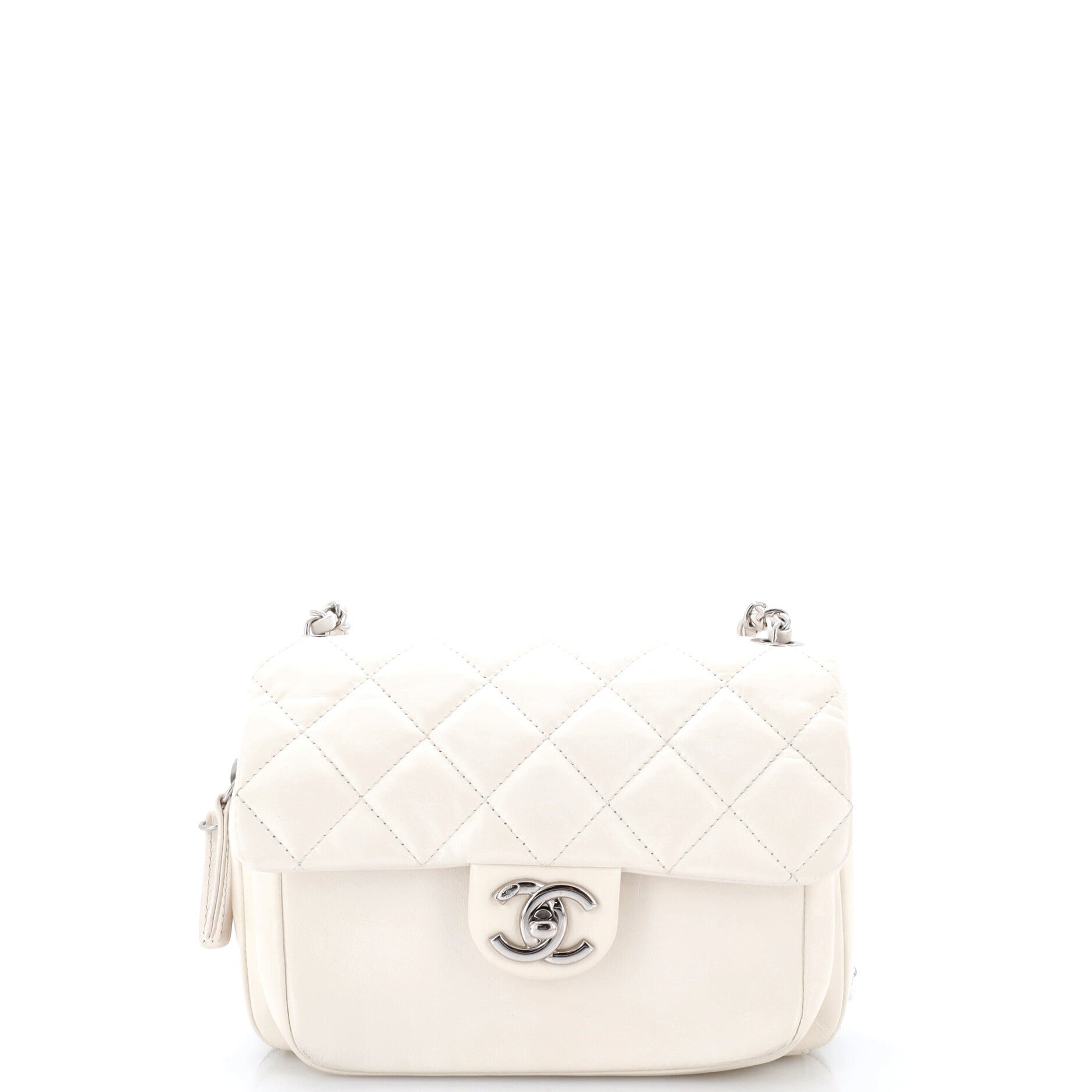 Chanel Express Zip Around CC Flap Bag Quilted Calfskin Small