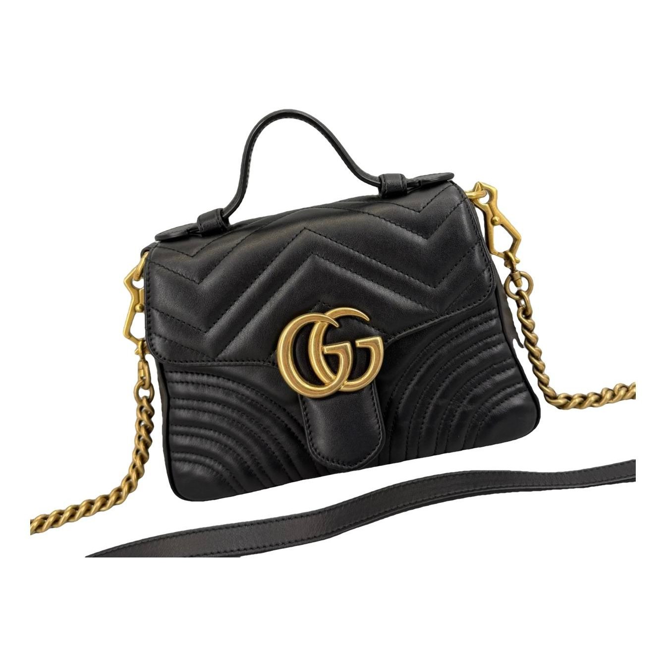 GG Marmont Flap leather handbag
