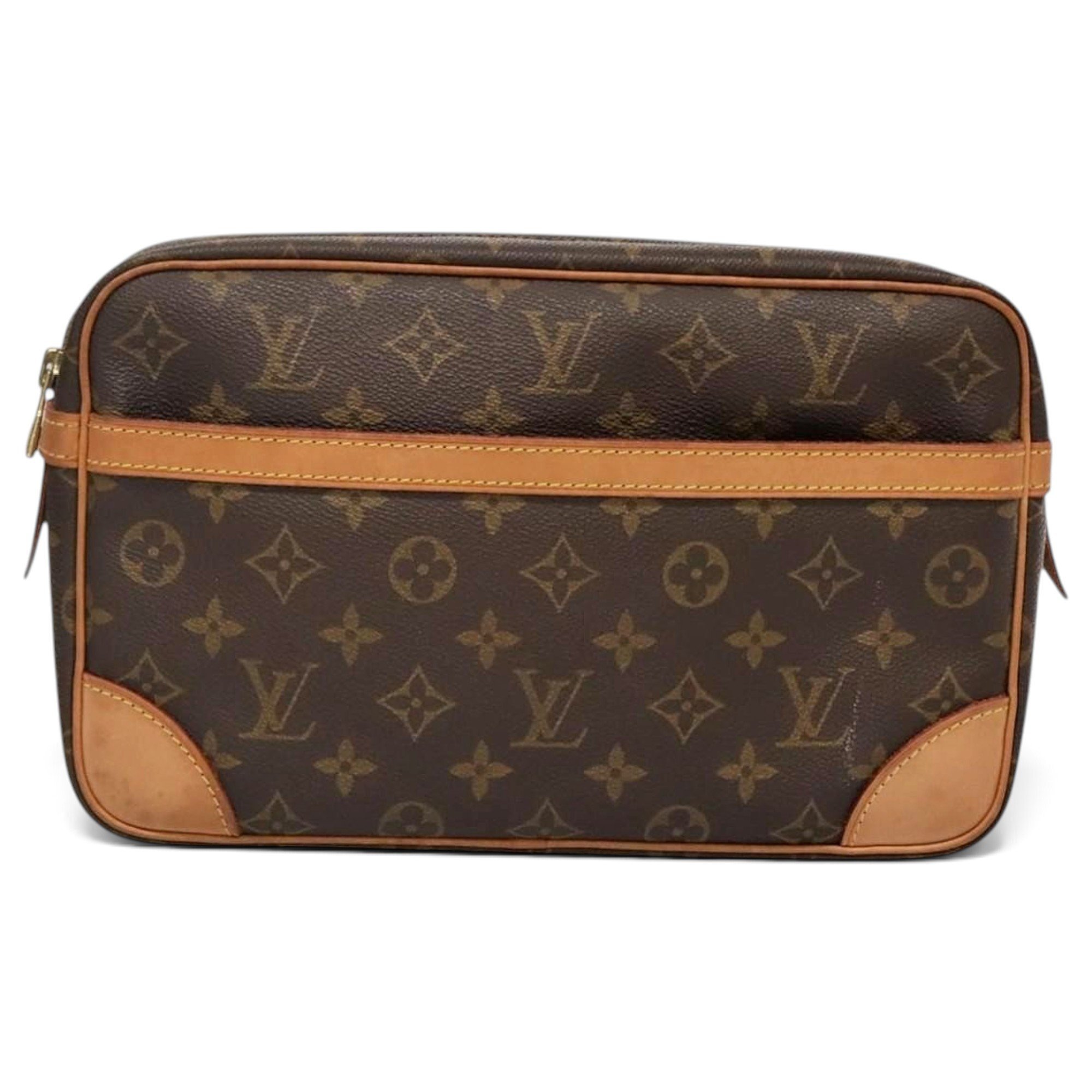 Leather clutch bag