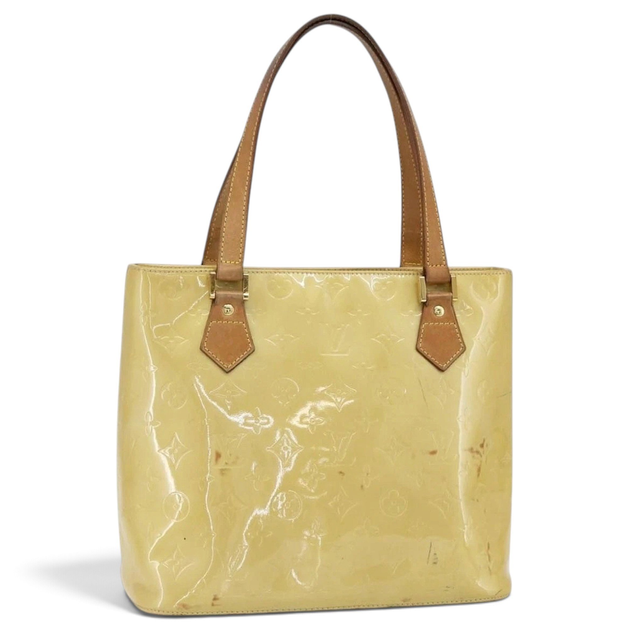 Patent leather handbag