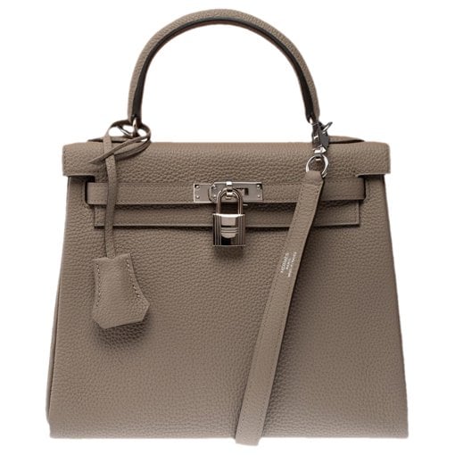 Hermes Kelly 25 Handbag Gris Asphalt Togo Leather 2018