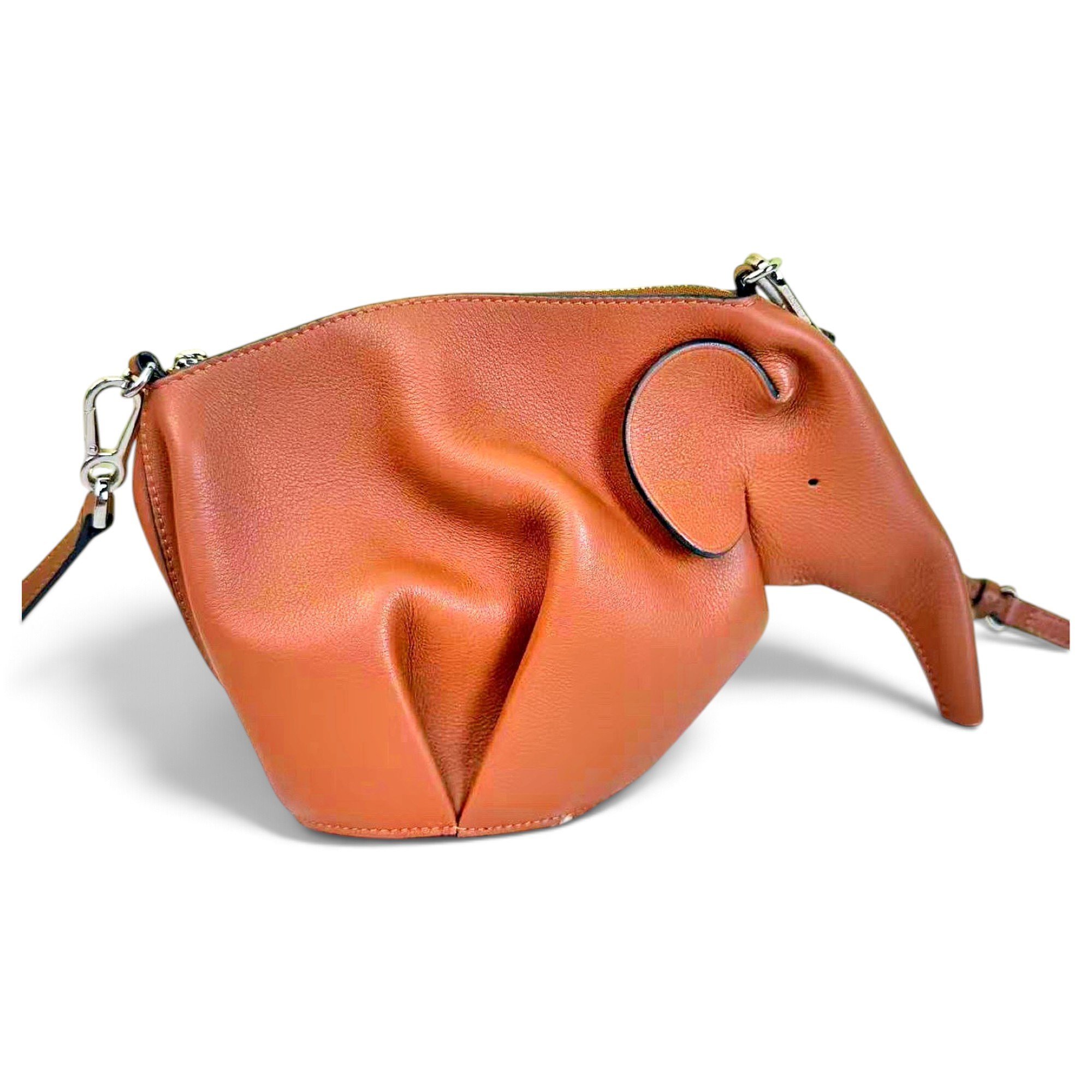 Animals leather crossbody bag