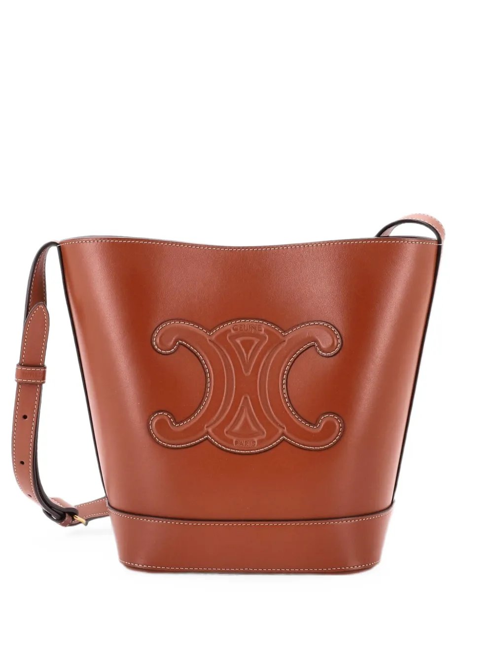 Cuir Triomphe Leather Small bucket bag