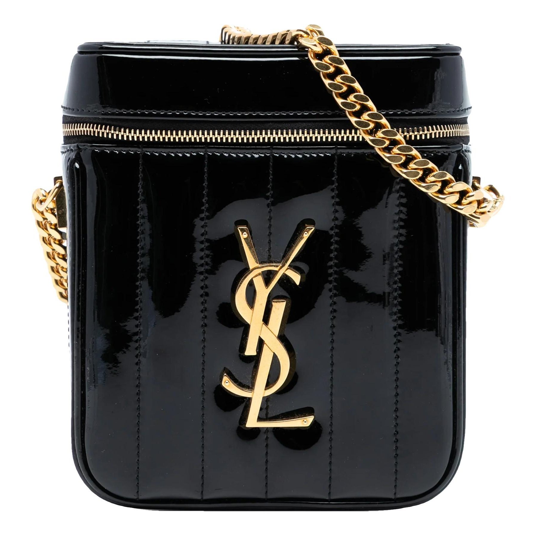 Patent leather handbag