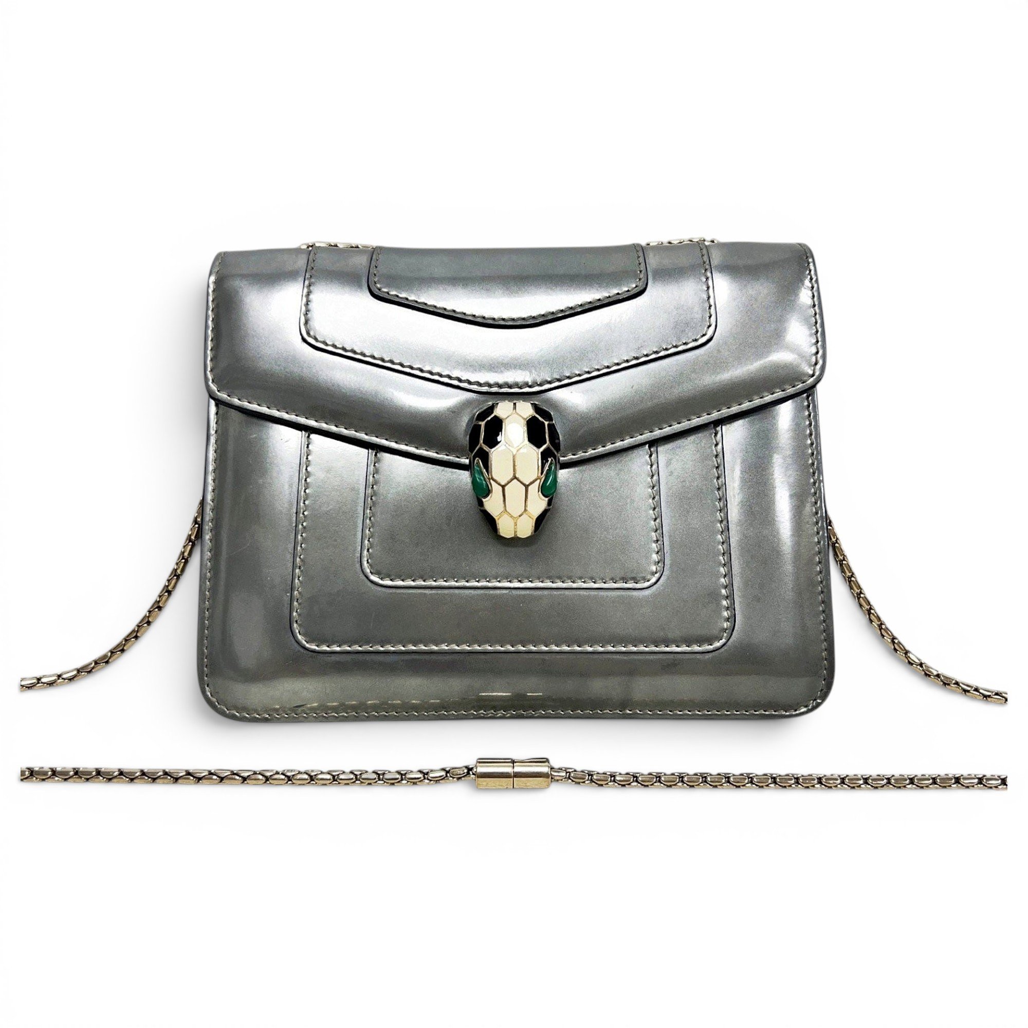 Serpenti leather crossbody bag