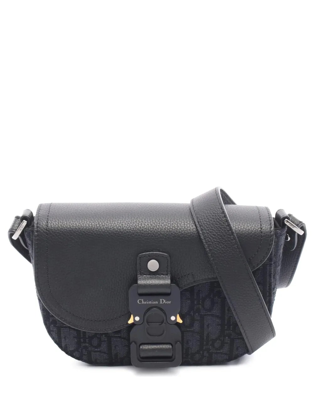 2021-2026 Small Oblique and Leather Saddle Bag shoulder bag