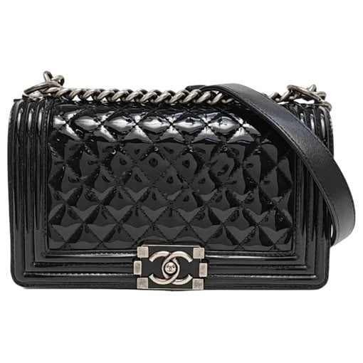 Patent leather crossbody bag