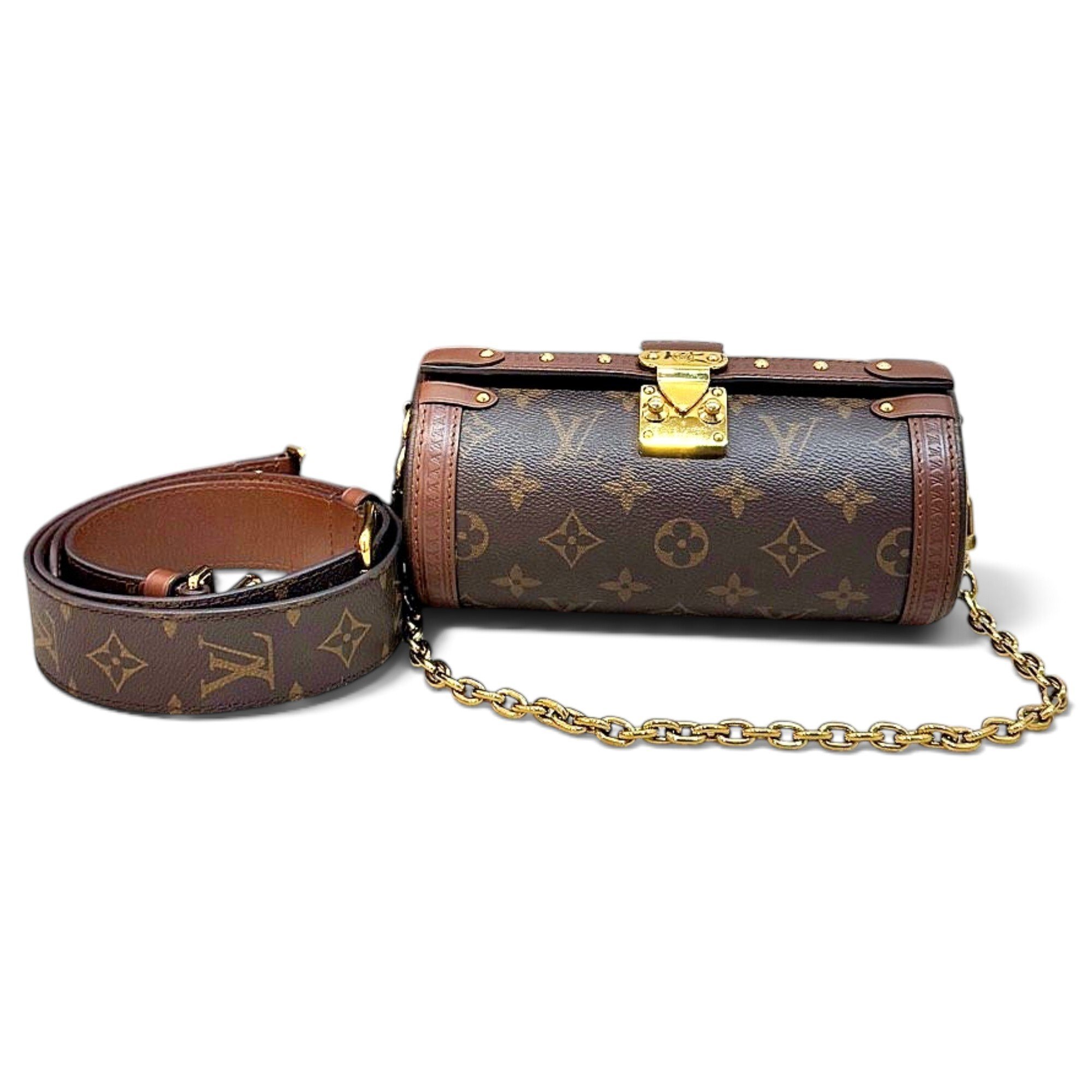 Louis Vuitton Papillon Trunk leather handbag
