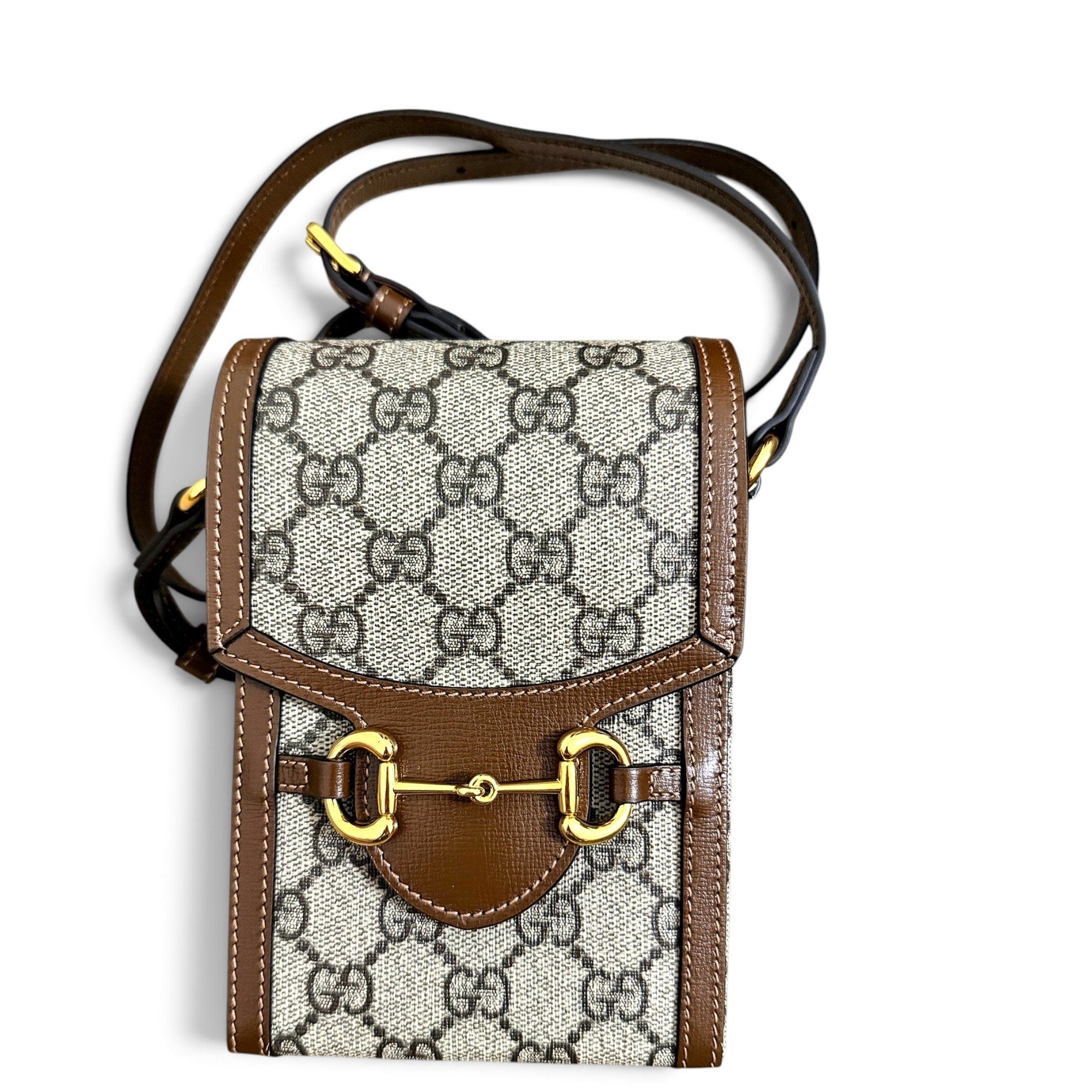 Horsebit 1955 Vertical leather crossbody bag
