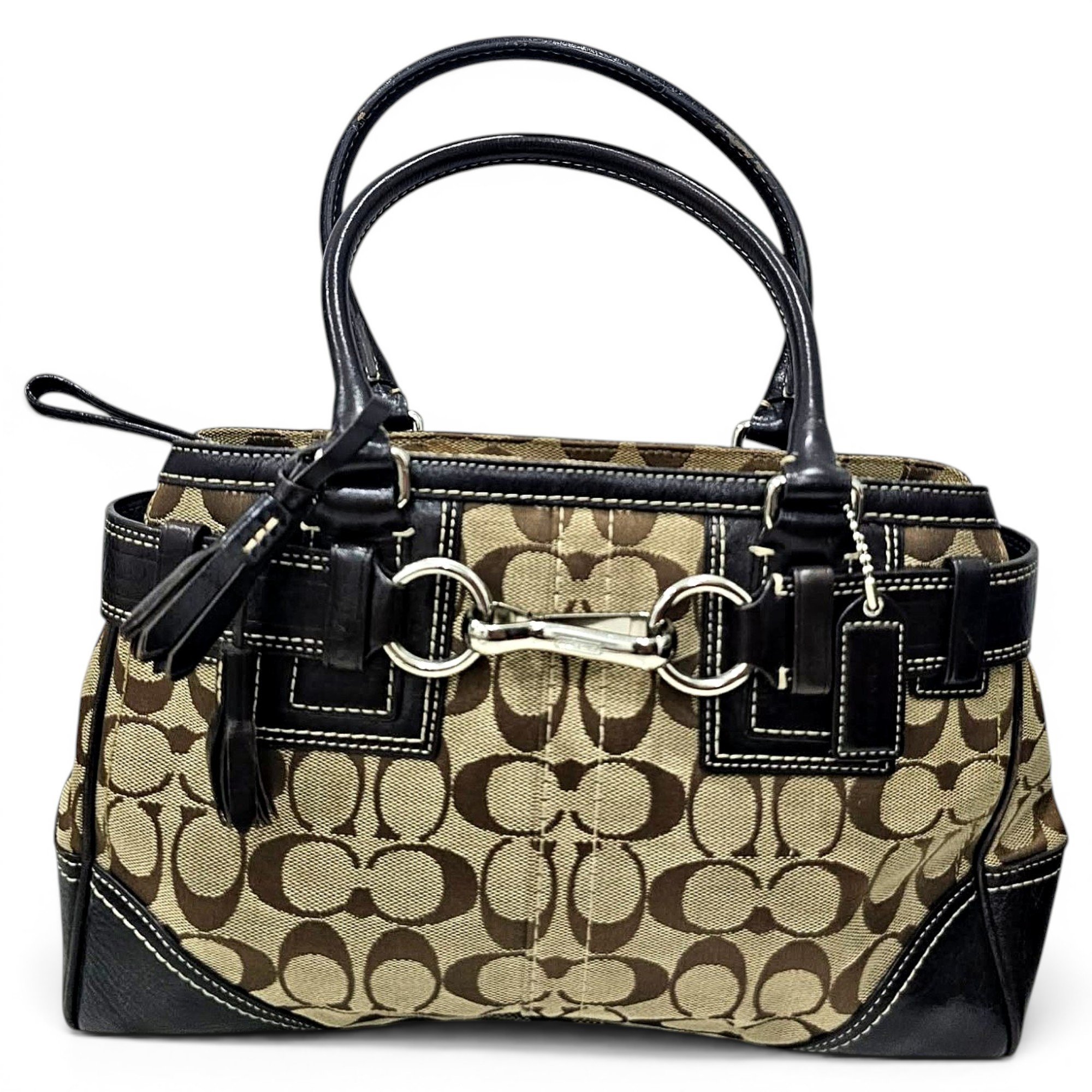 Signature Sufflette leather satchel
