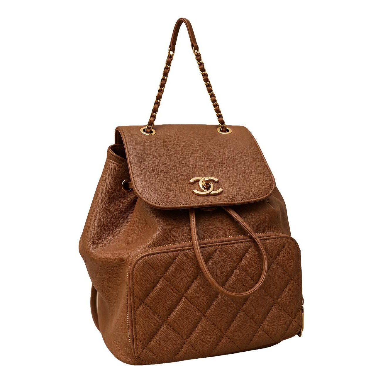 Leather backpack