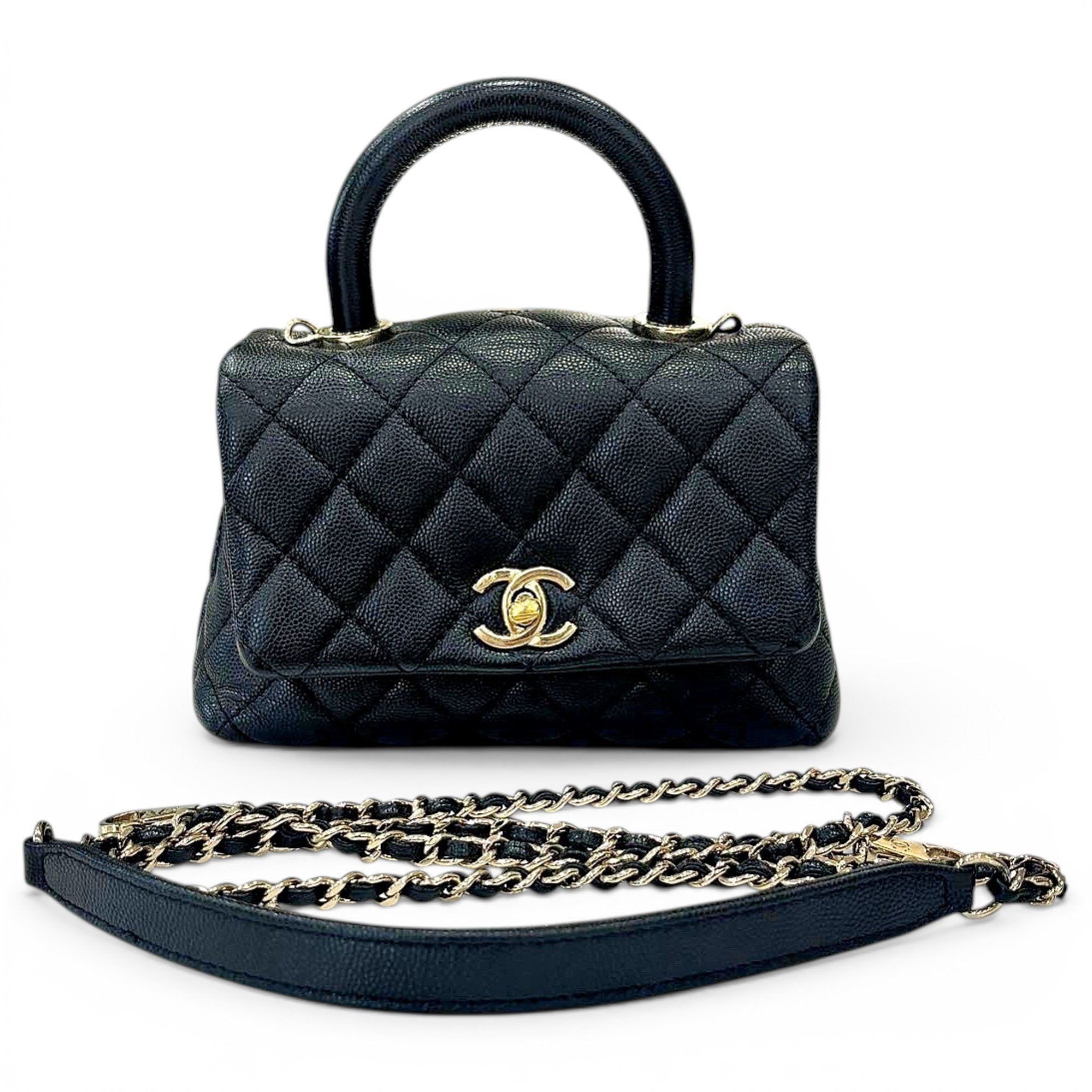 Coco Handle leather handbag