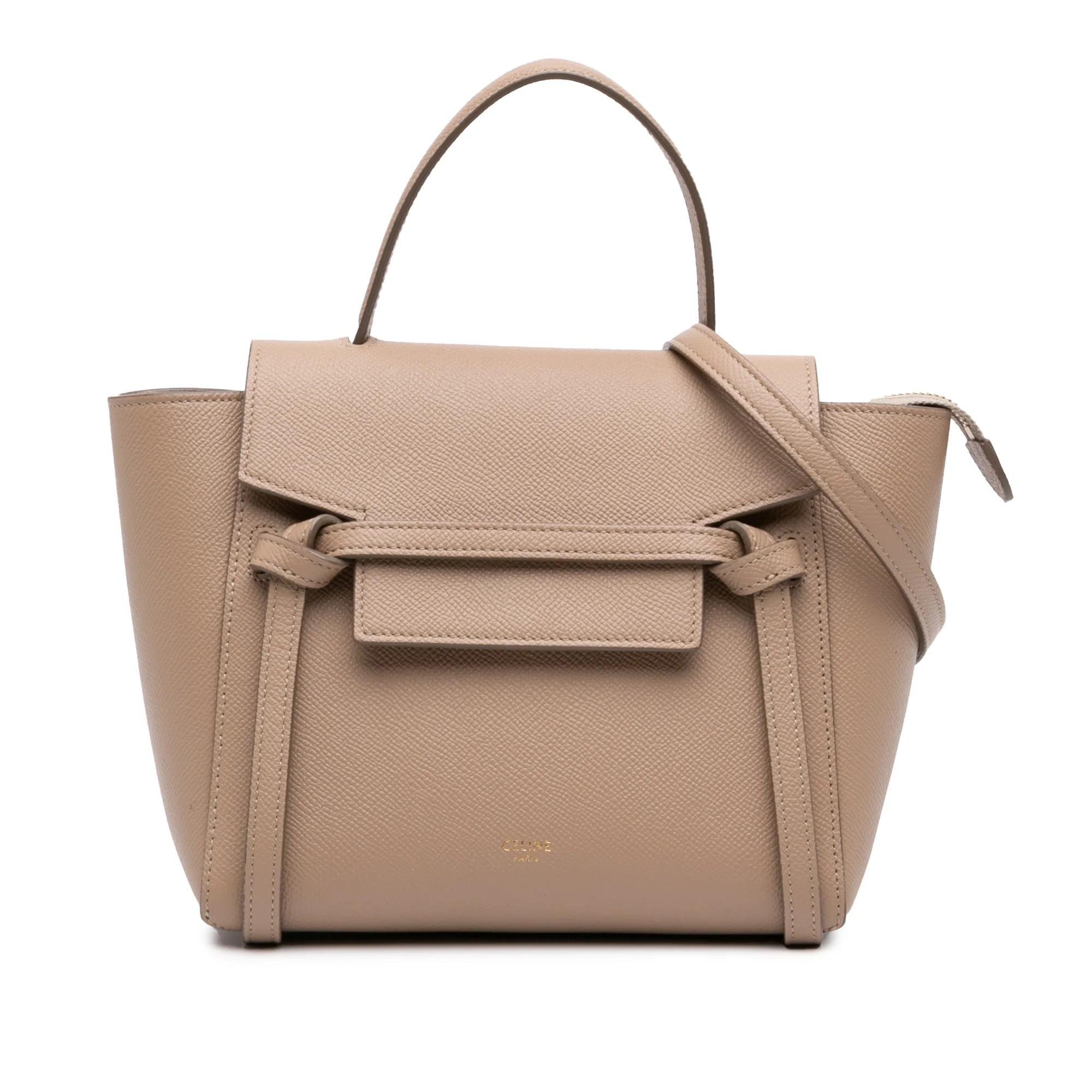 Belt pony-style calfskin handbag