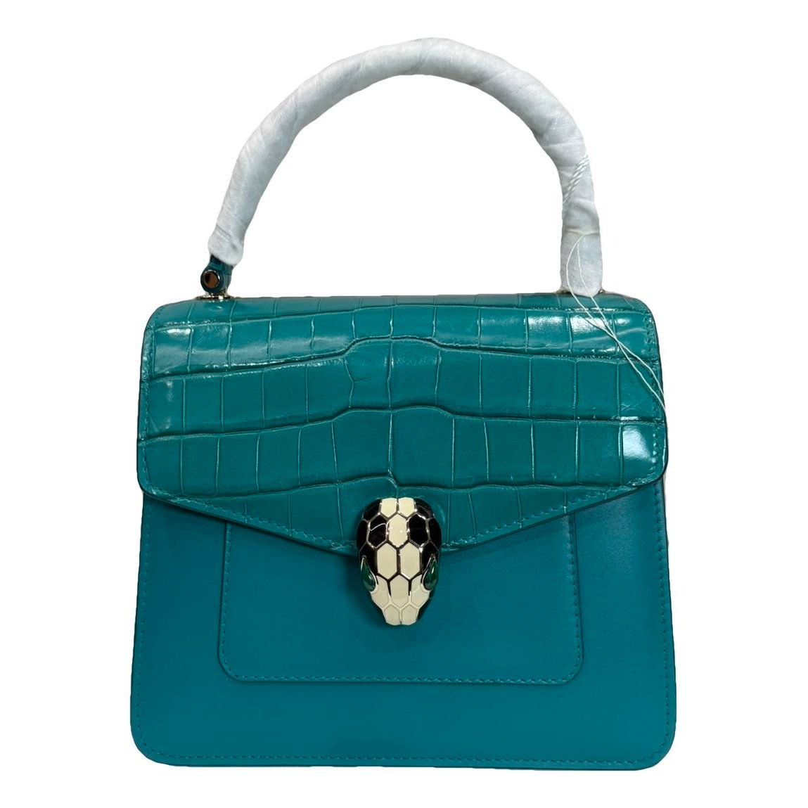 Serpenti leather handbag