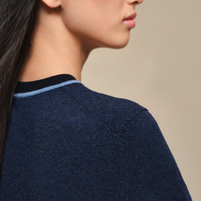 Bleu Lagune "Ex-libris" 3/4-sleeve Dress