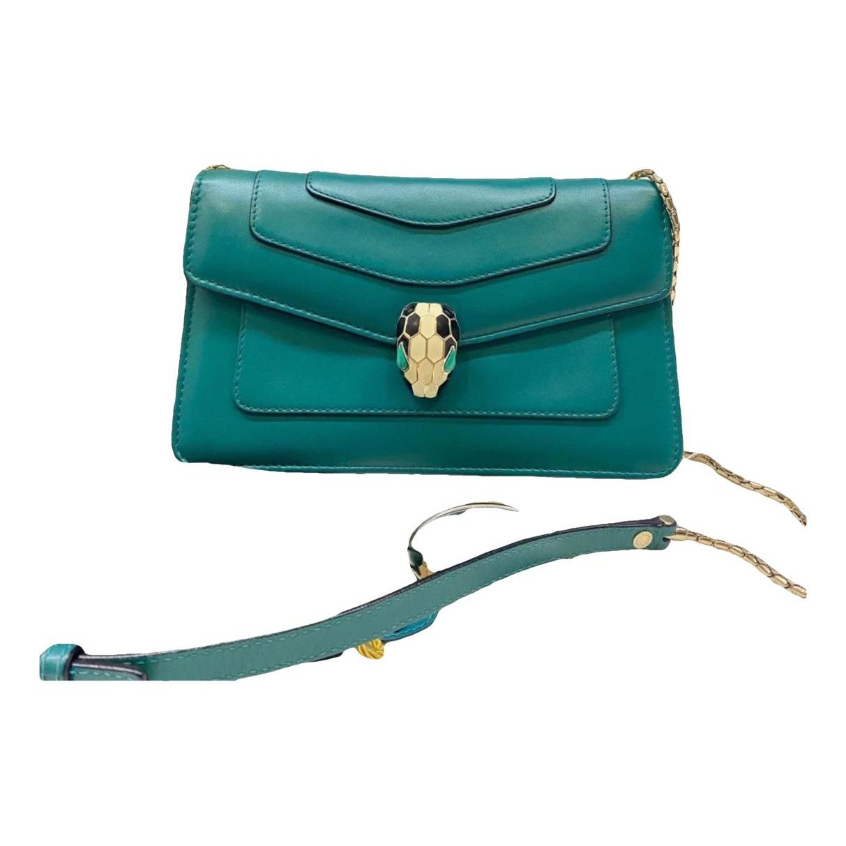 Serpenti leather handbag