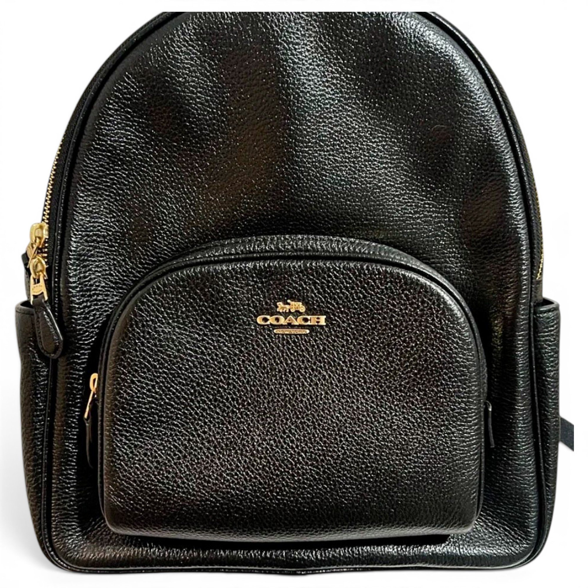Leather backpack