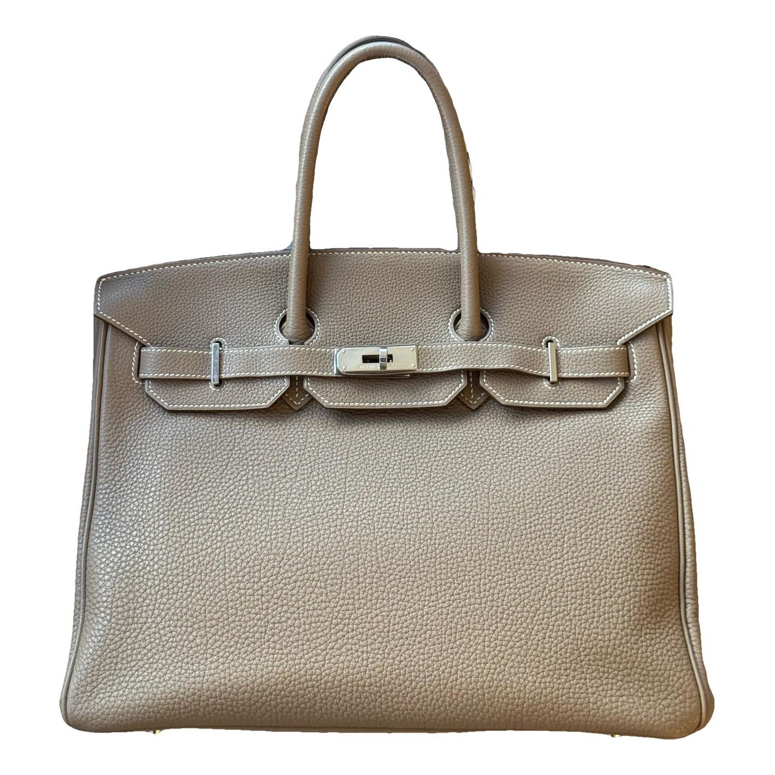 Birkin 35 leather handbag