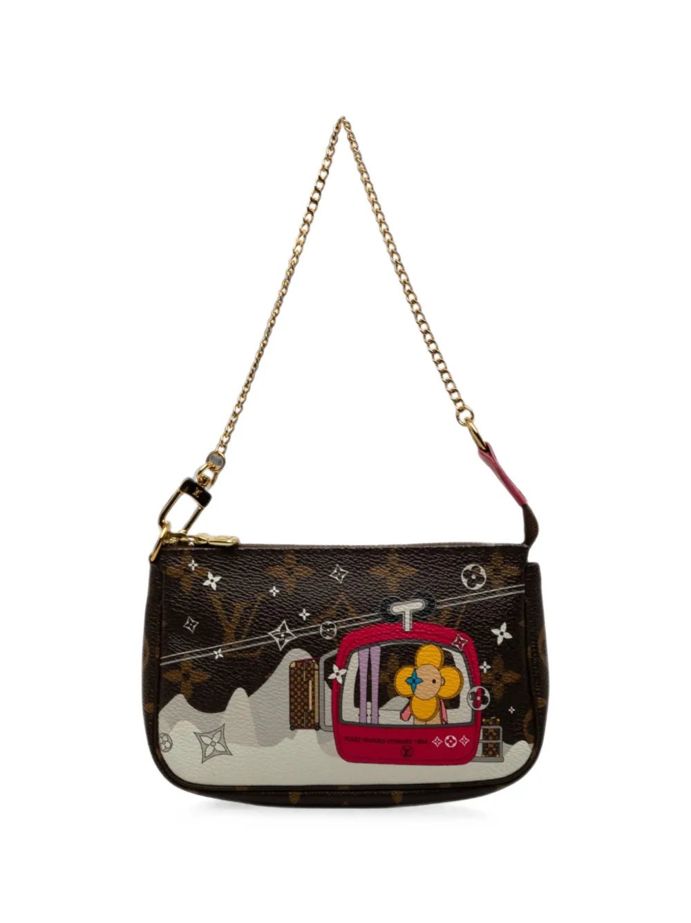 2019 Monogram Christmas Animation Mini Courchevel Pochette Accessories handbag