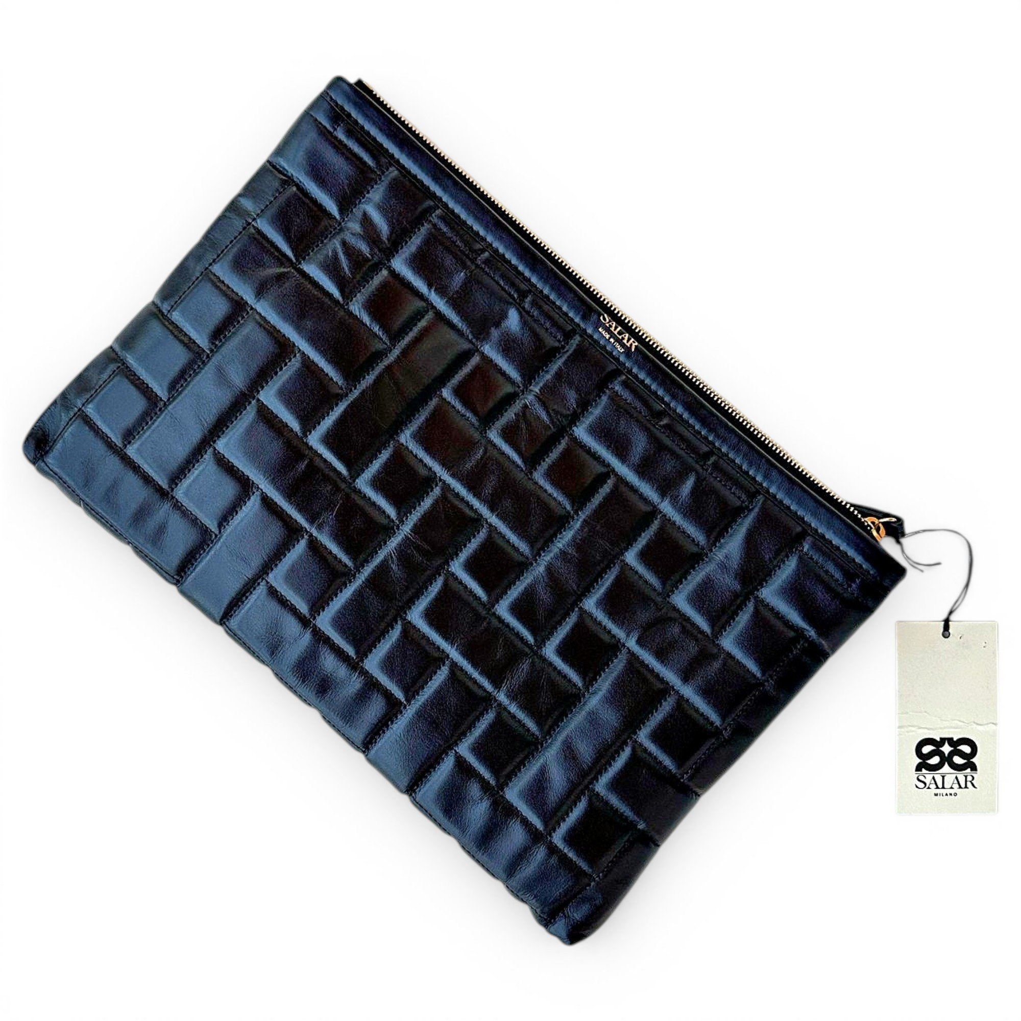 Salar Leather clutch bag