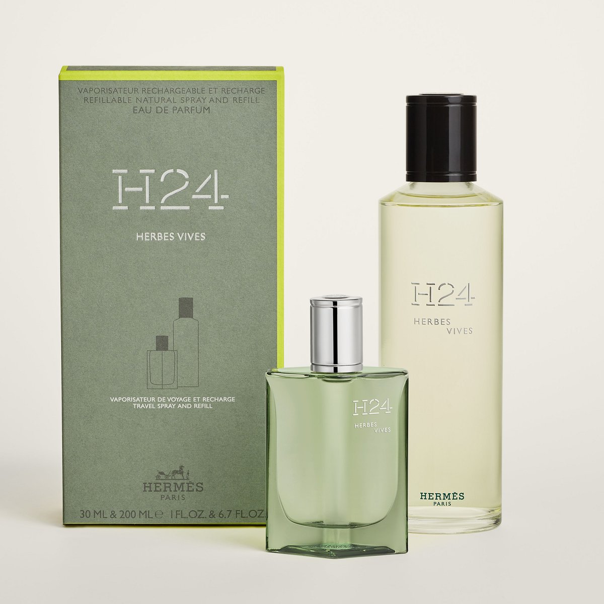 H24 Herbes Vives Eau de parfum travel spray and refill