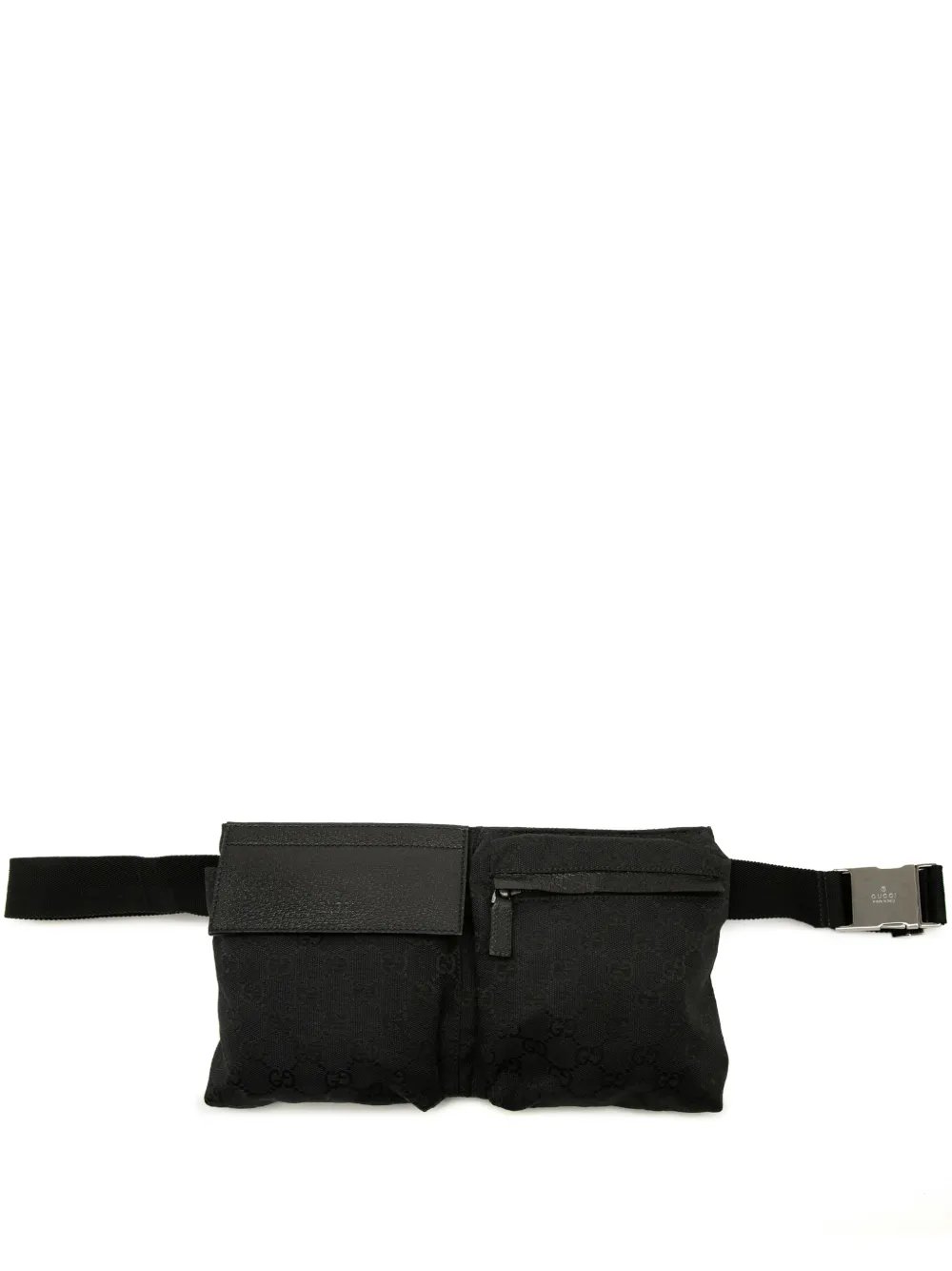 2000-2015 GG Canvas Double Pocket belt bag