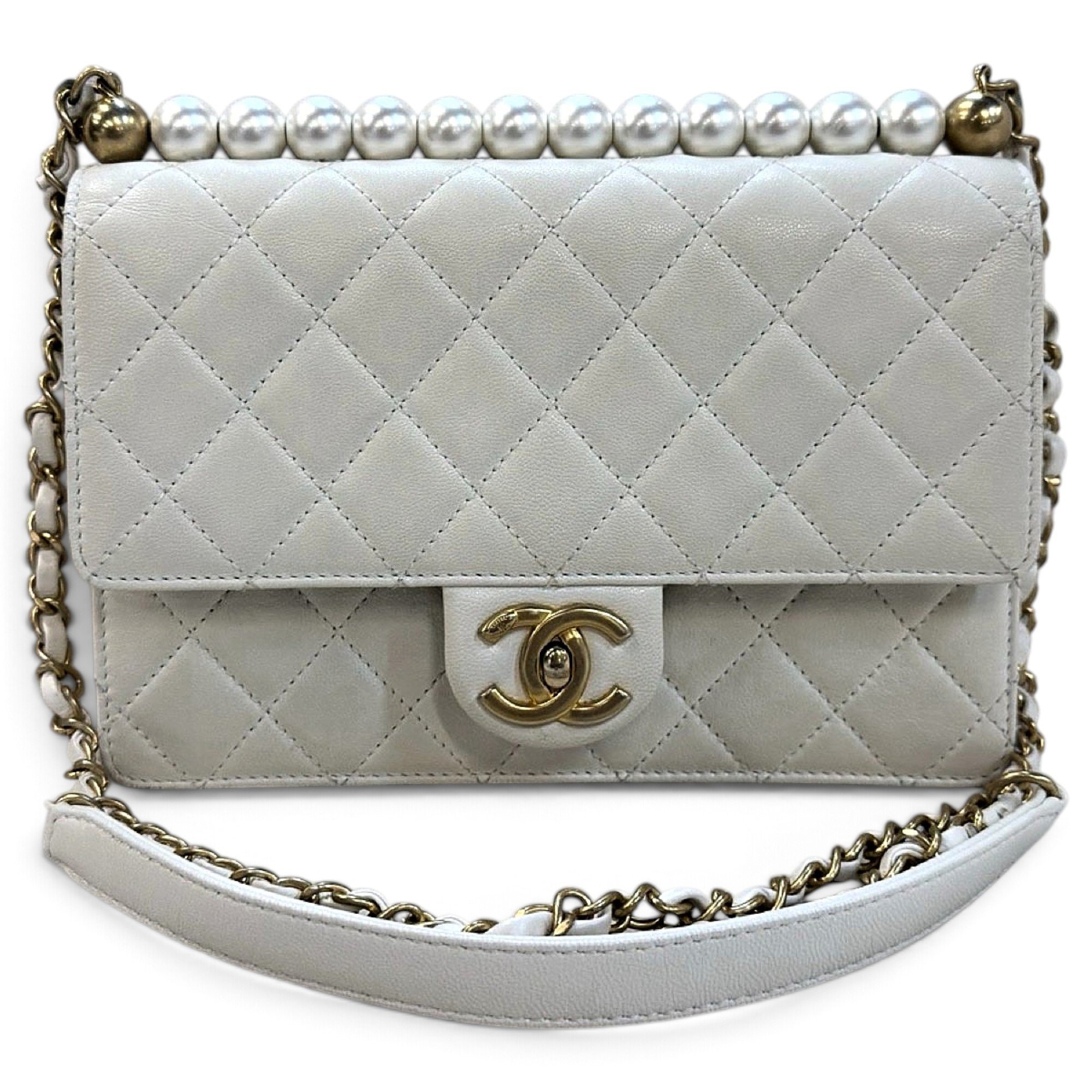 Wallet On Chain leather crossbody bag
