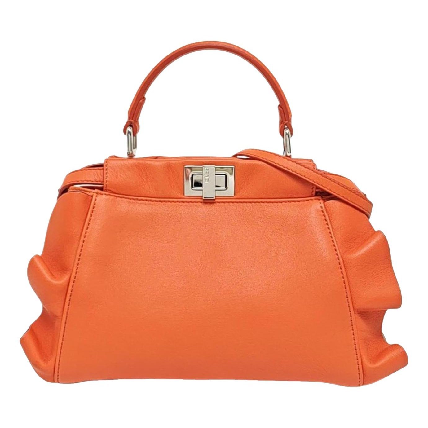 Peekaboo leather handbag