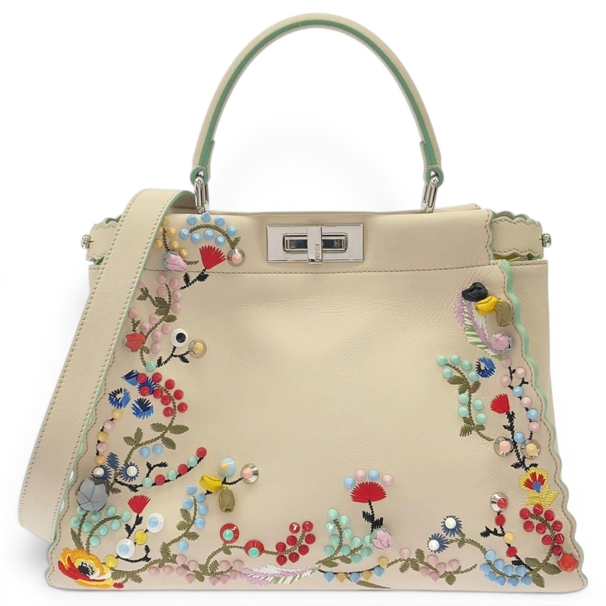 Peekaboo leather handbag