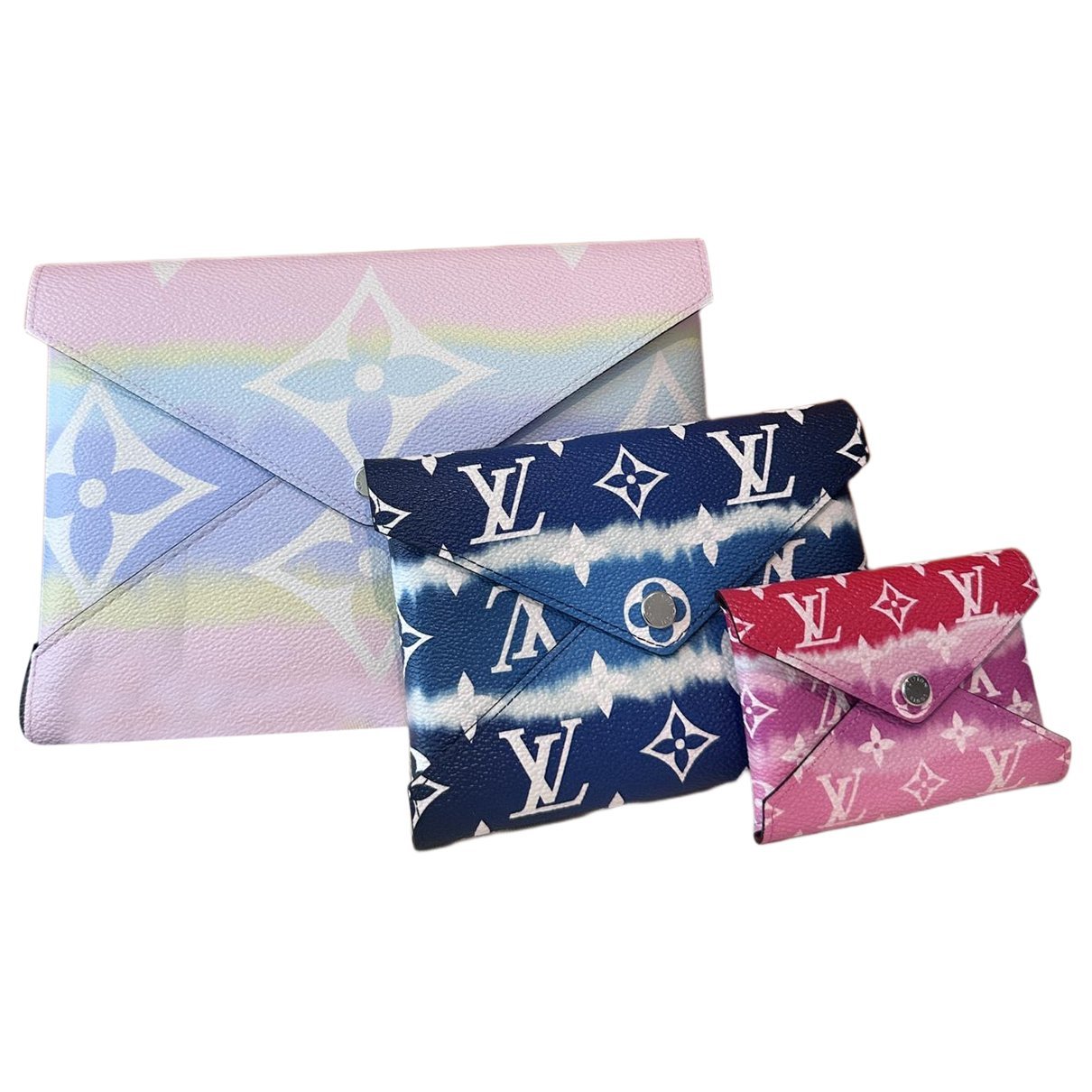 Kirigami leather clutch bag