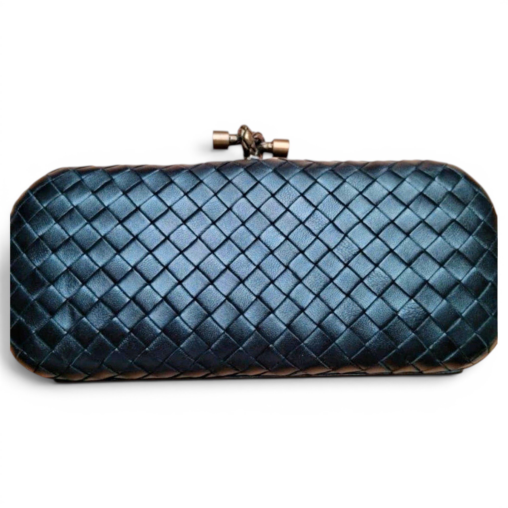Pochette Knot leather clutch bag