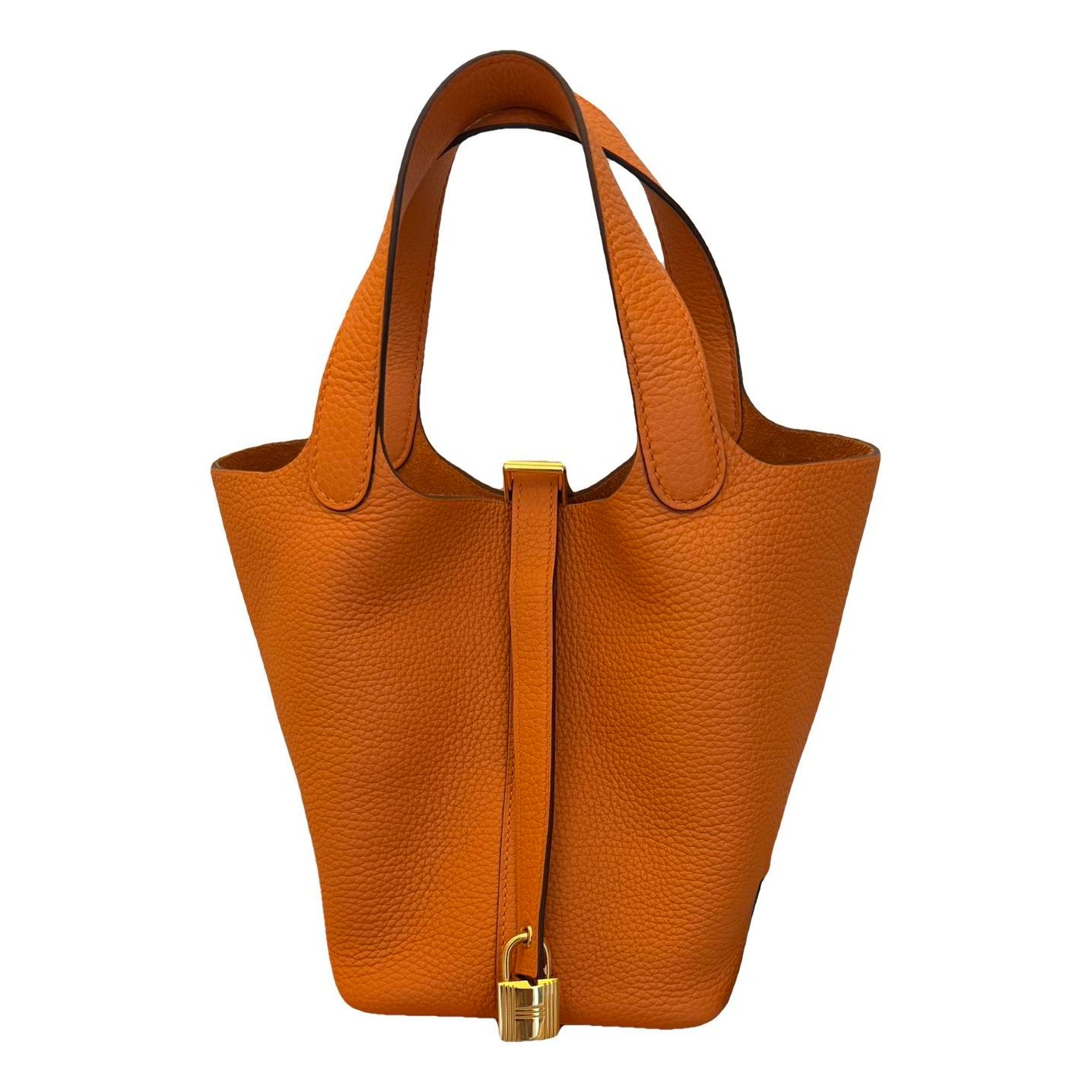 Picotin leather handbag