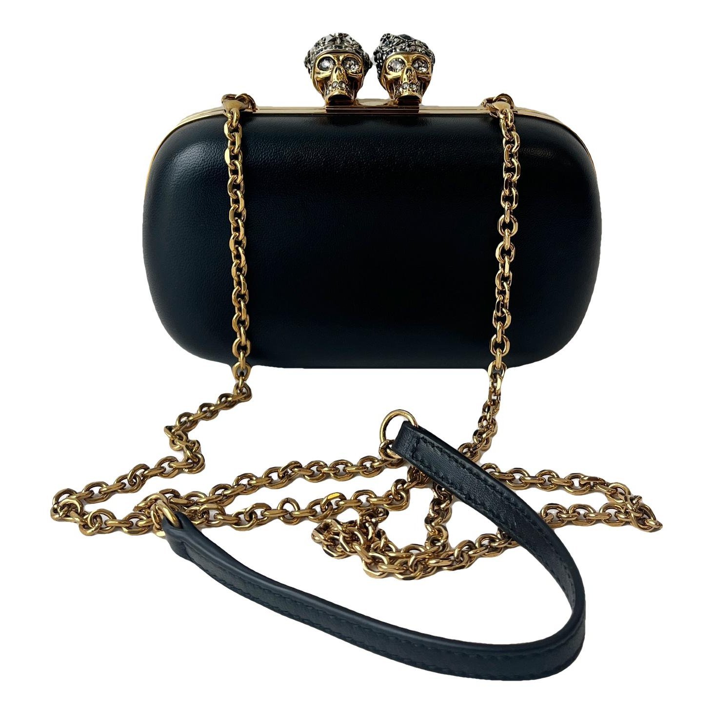 Alexander McQueen Skull leather handbag