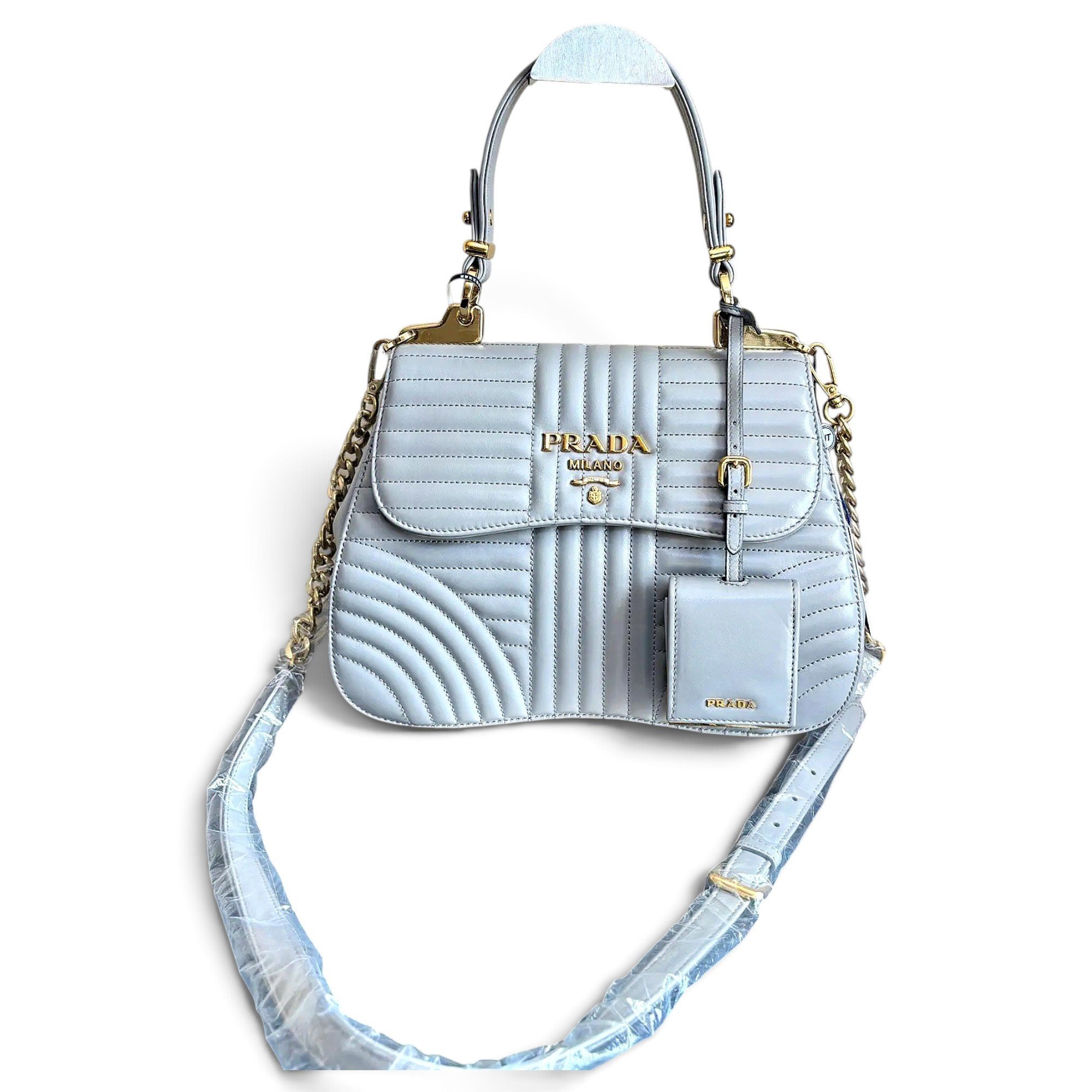 Diagramme leather crossbody bag