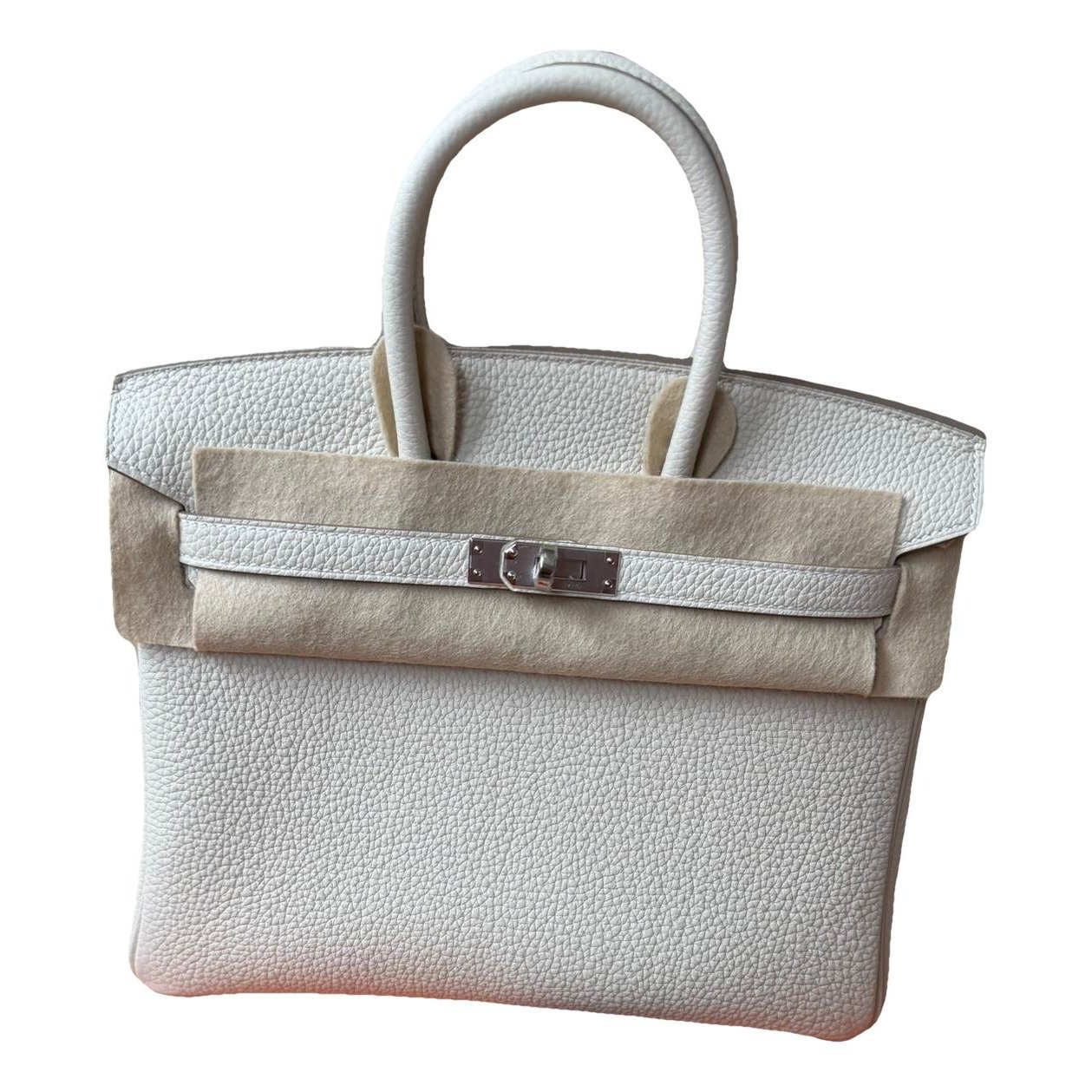 Hermes Birkin 25 Handbag Craie Togo Leather 2024