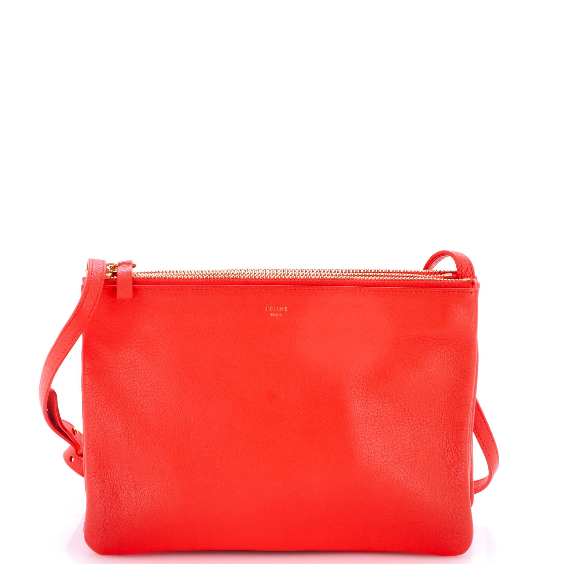 Trio Crossbody Bag Leather Large