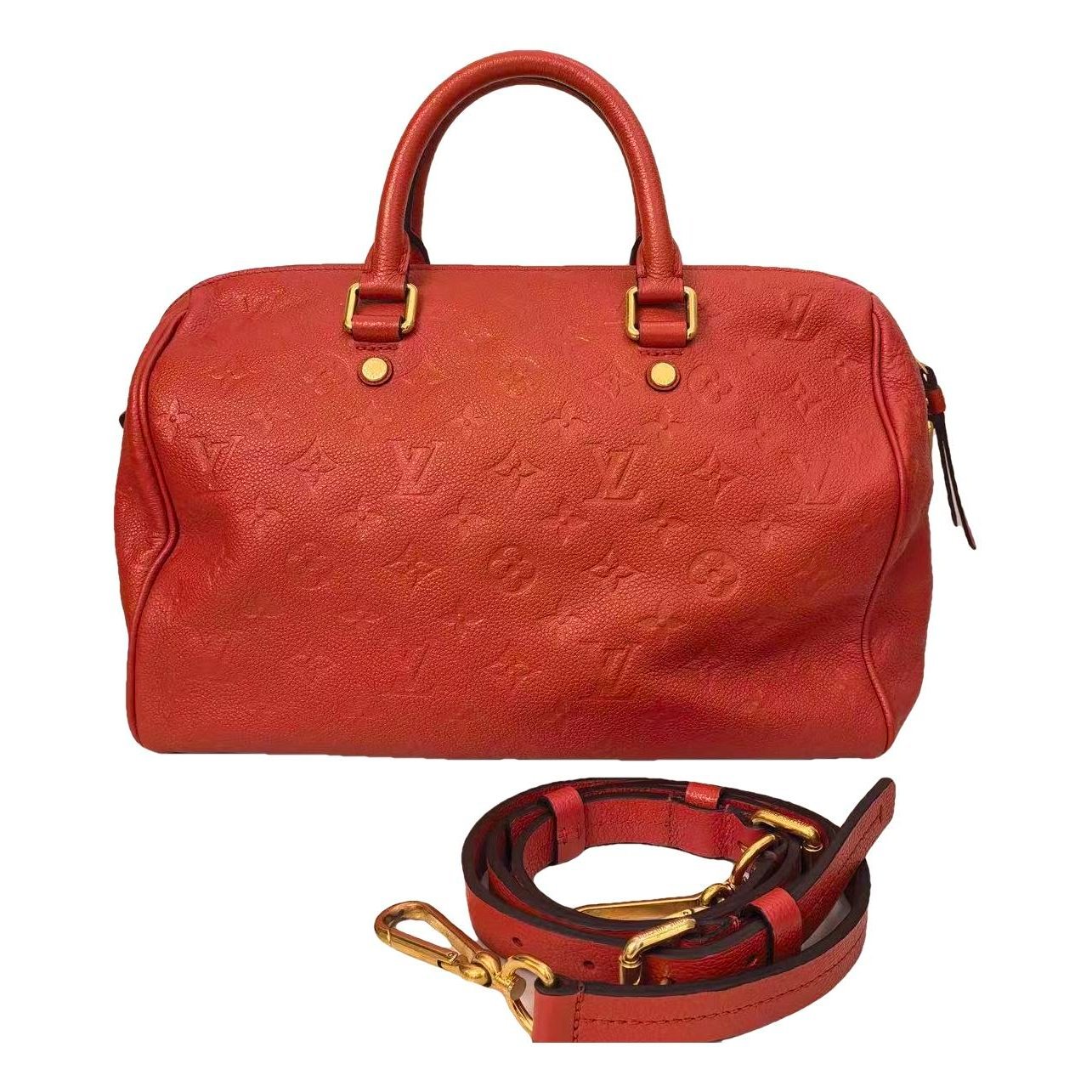 Speedy leather handbag