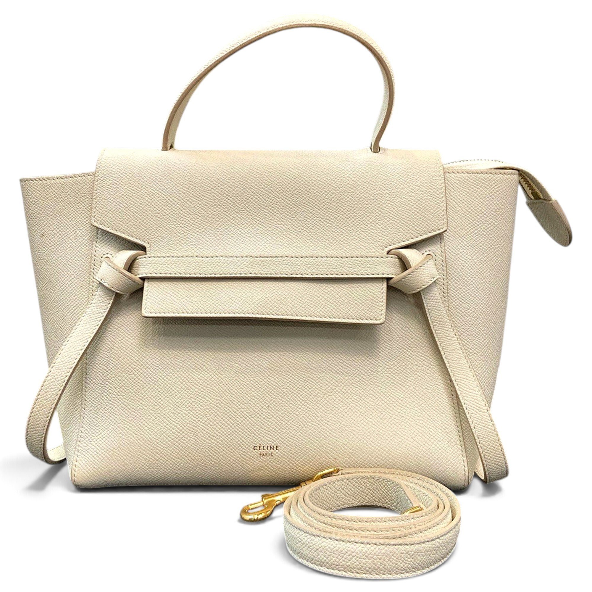 Belt leather handbag